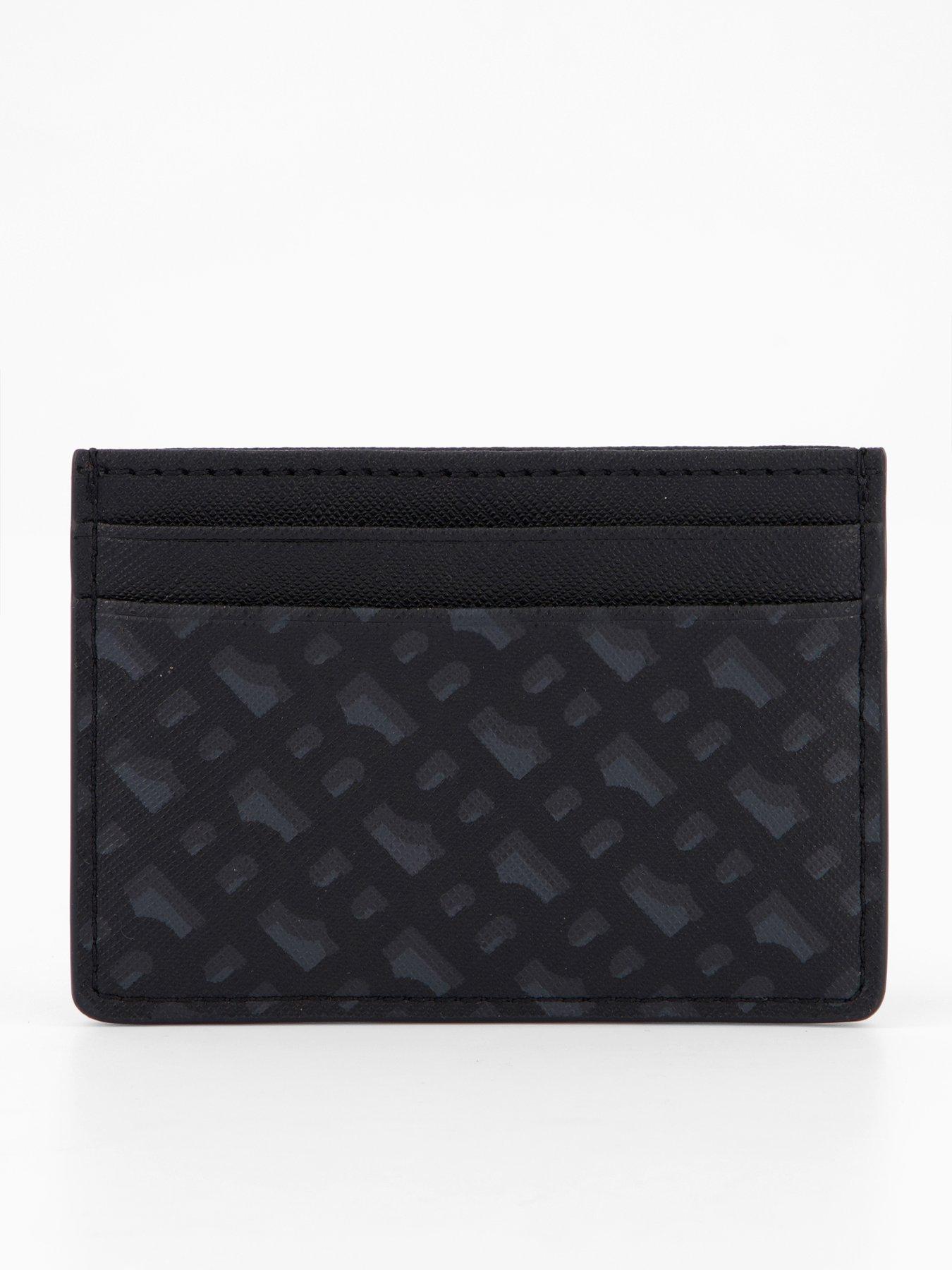  image of boss-zair-monoprint-card-holder-black