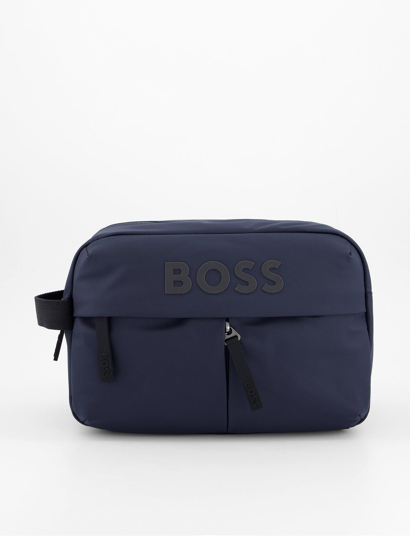  image of boss-stormy-nylon-washbag-navy