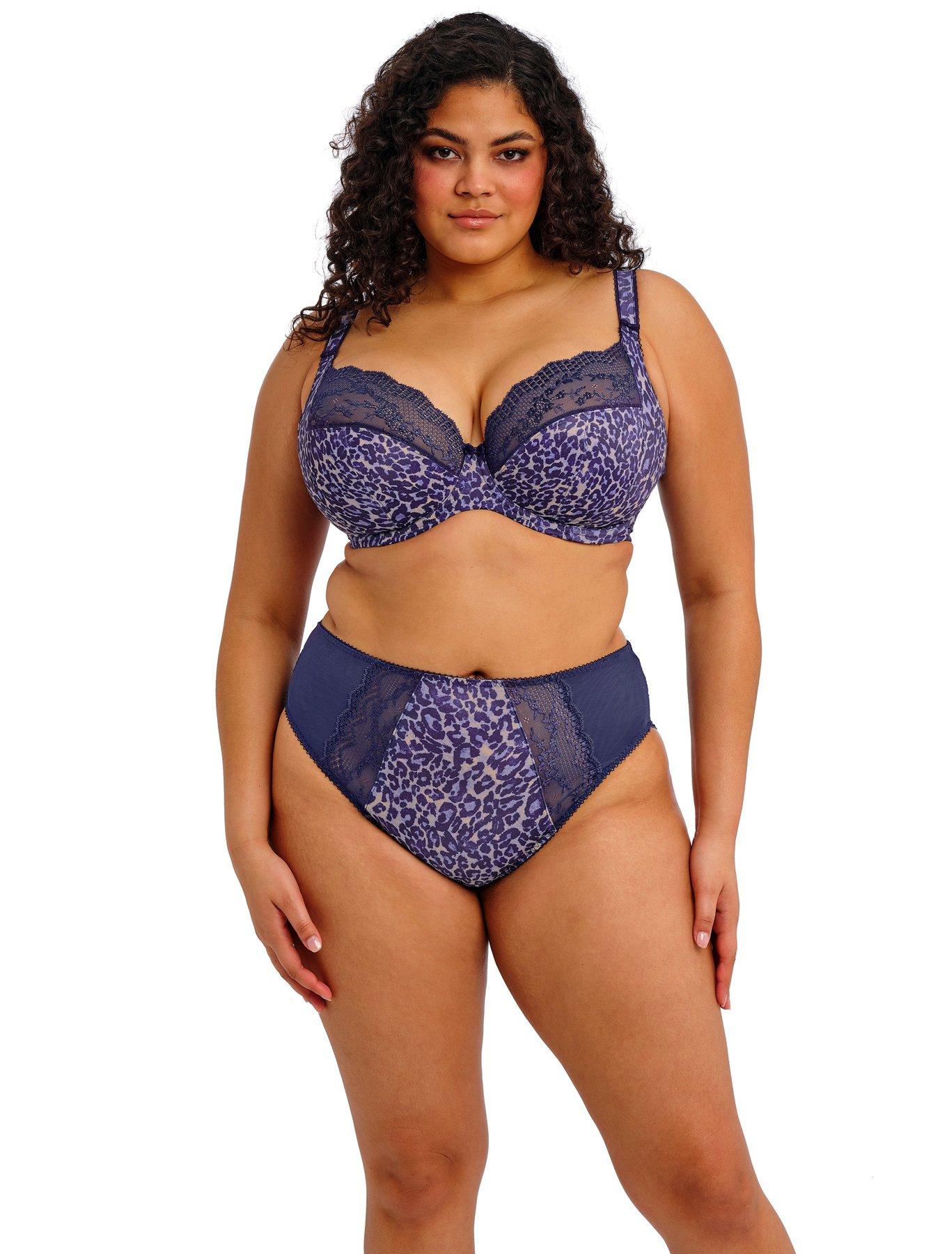  image of elomi-lucie-underwire-plunge-bra-navy