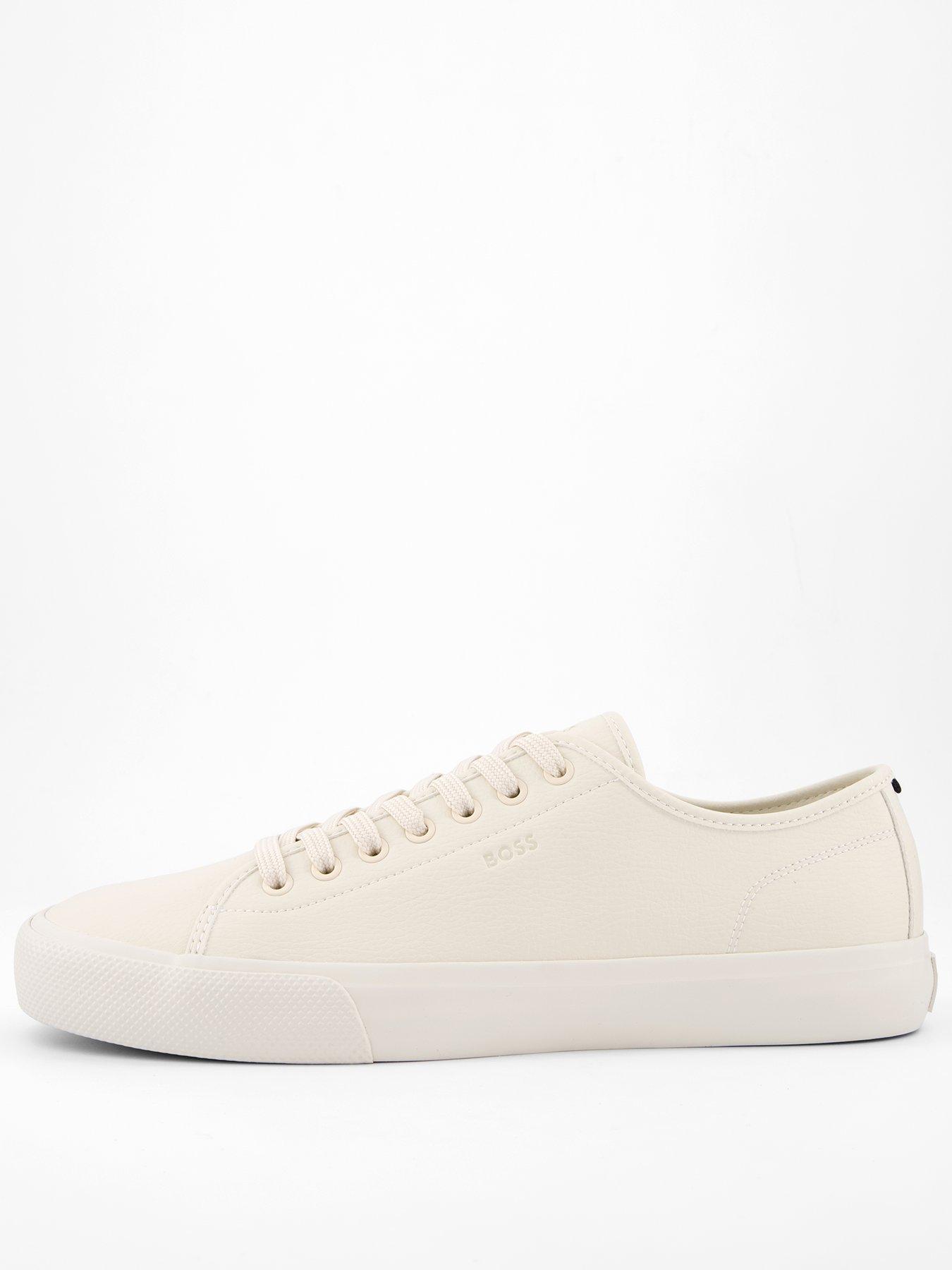 BOSS Aiden Pu Tennis Sneakers - Off White