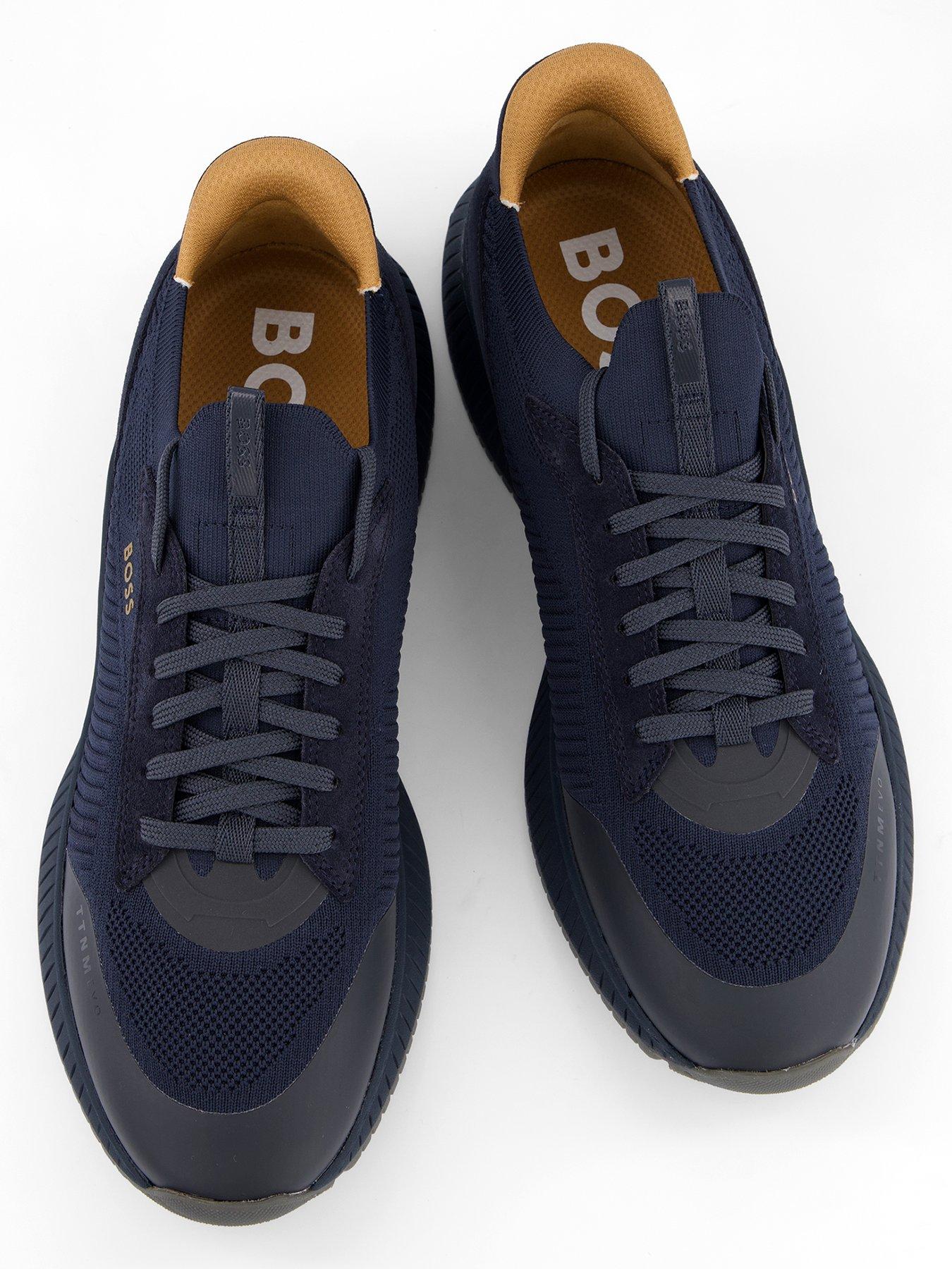 Image 3 of 7 of BOSS Ttnm Evo Knitted Runner - Navy