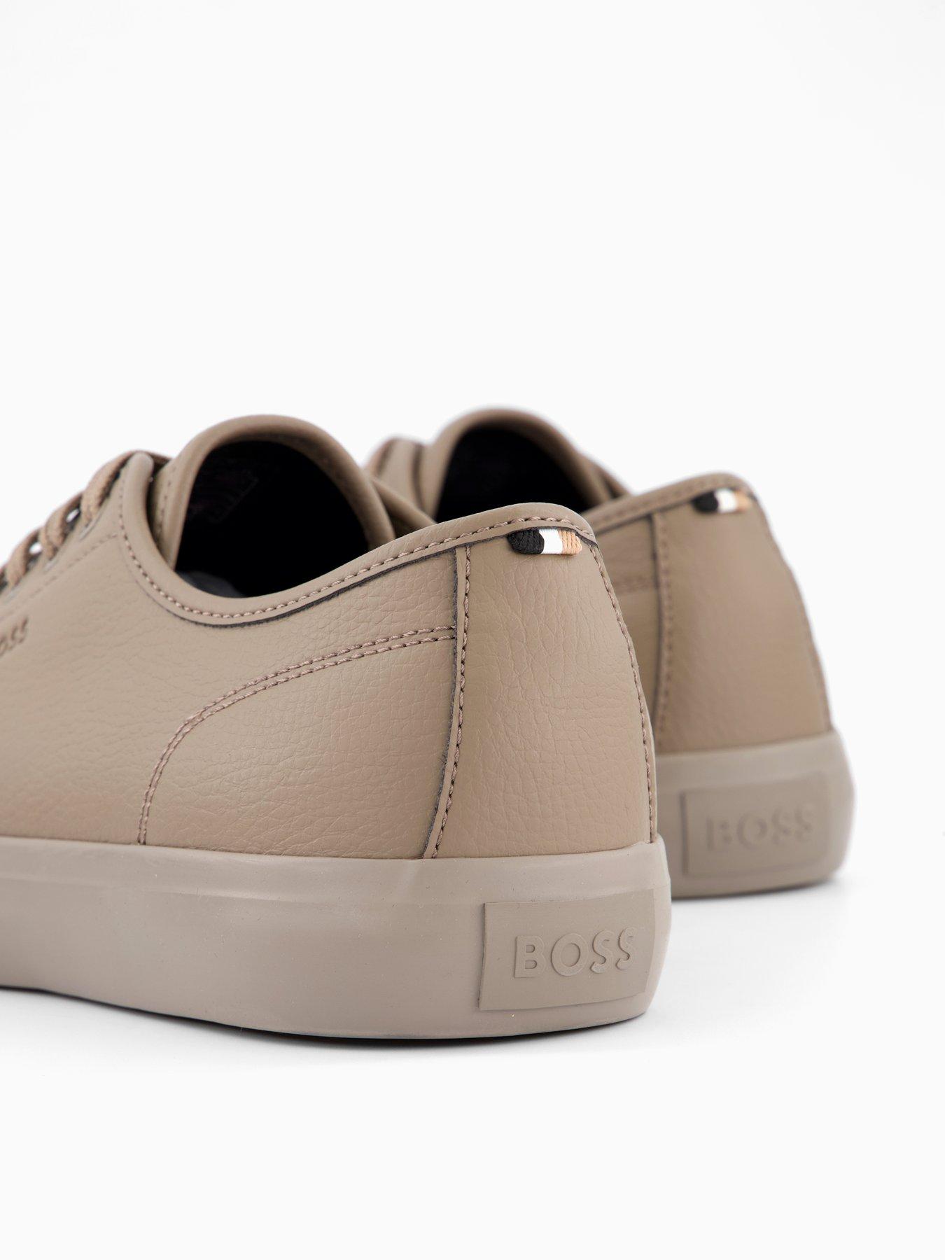 image of boss-aiden-pu-tennis-sneakers-beige