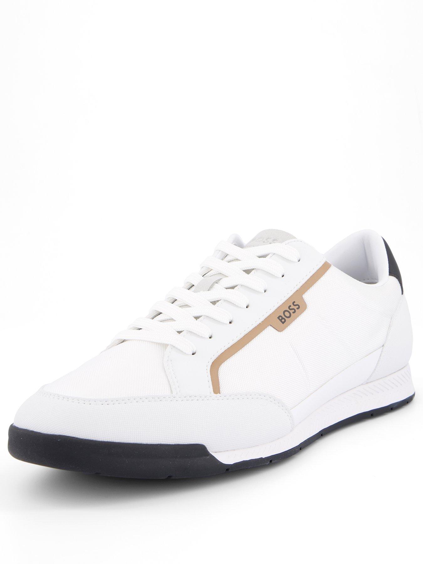  image of boss-nitan-low-profile-nylonleather-trainer-white