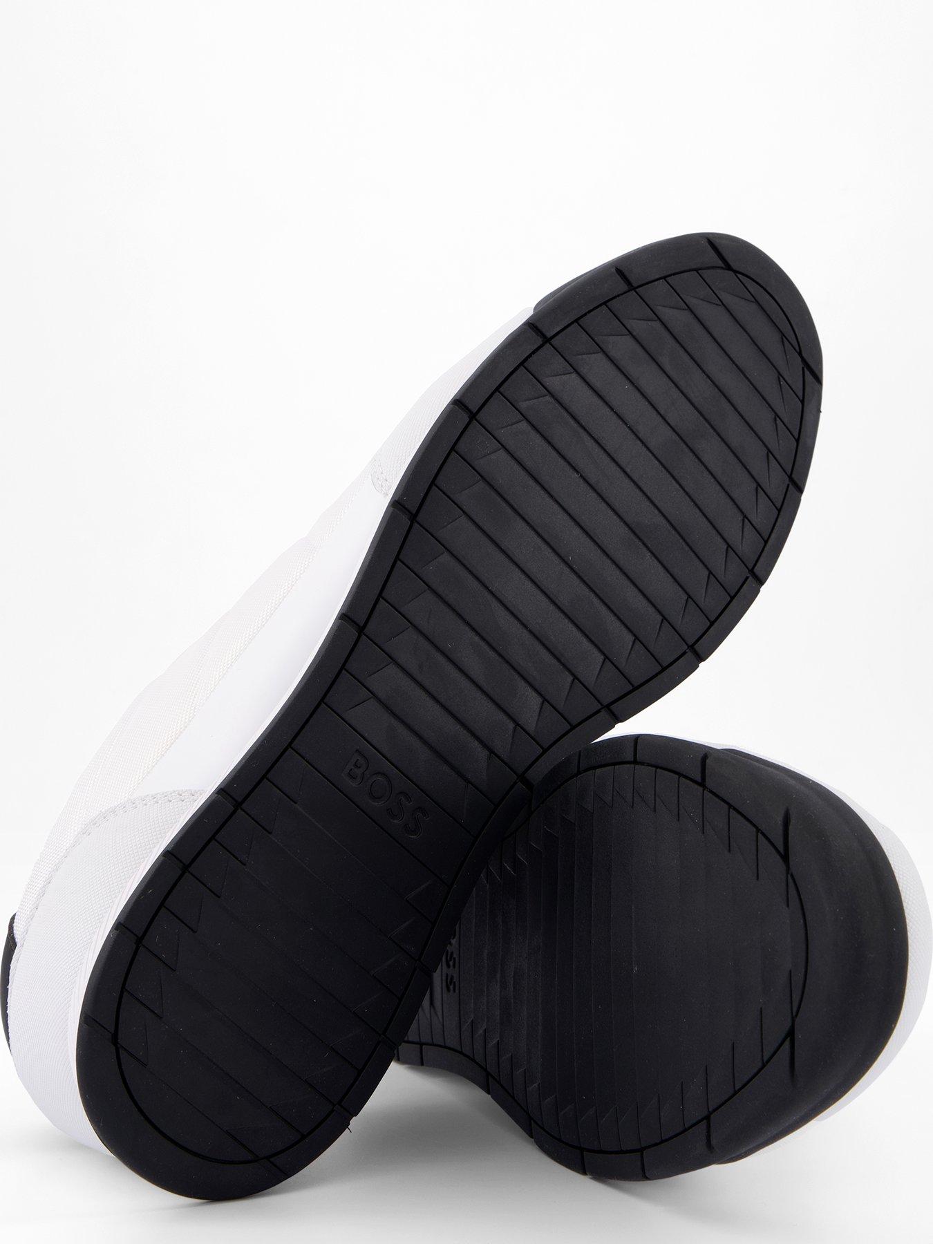  image of boss-nitan-low-profile-nylonleather-trainer-white