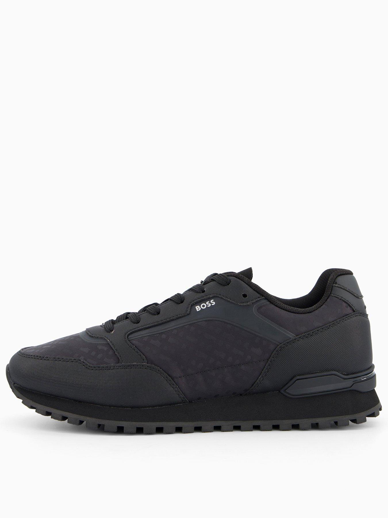 BOSS Parkour Nylon Monogram Runners - Black
