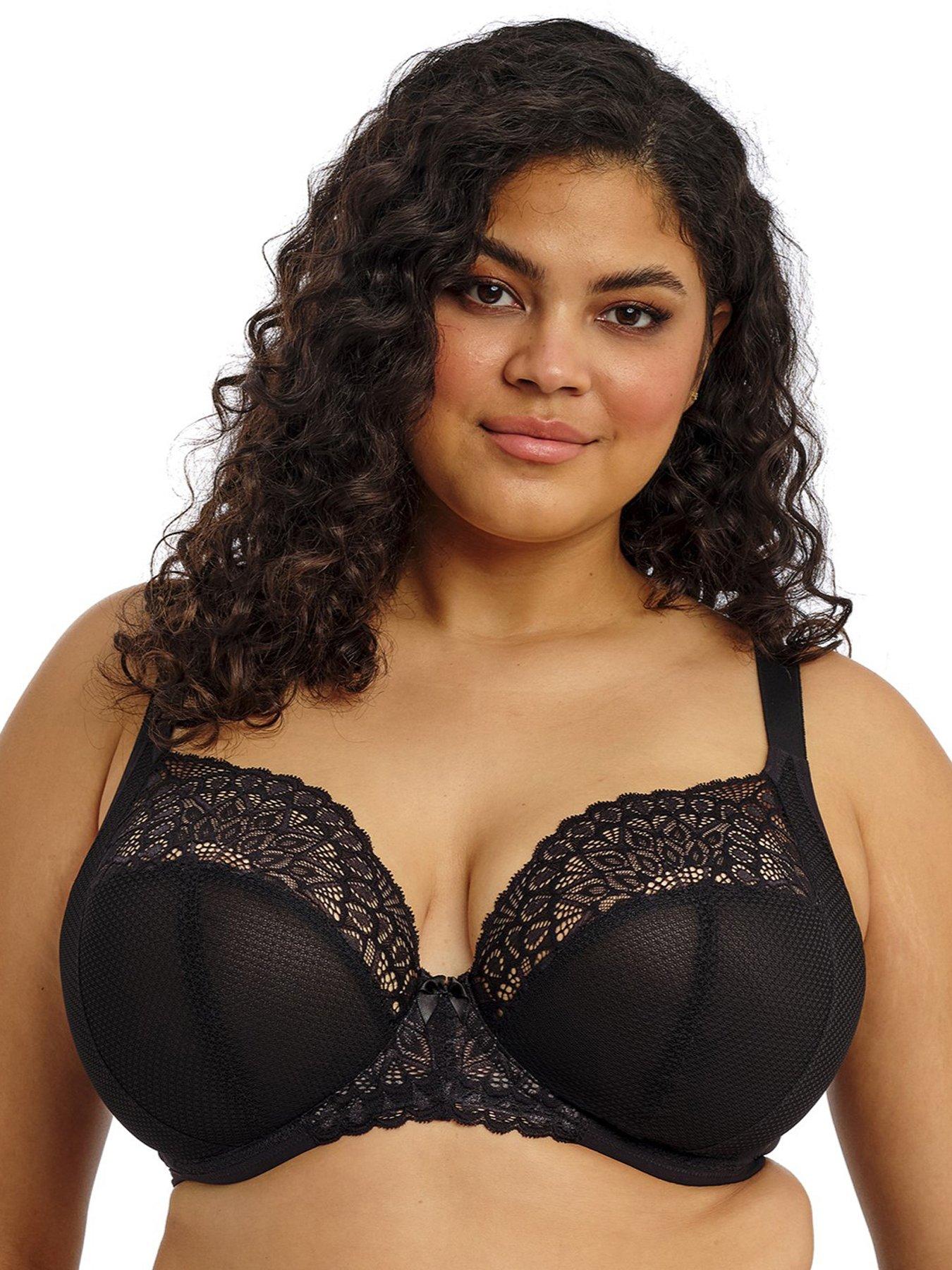 stillFront image of elomi-tiernie-underwire-plunge-bra-black