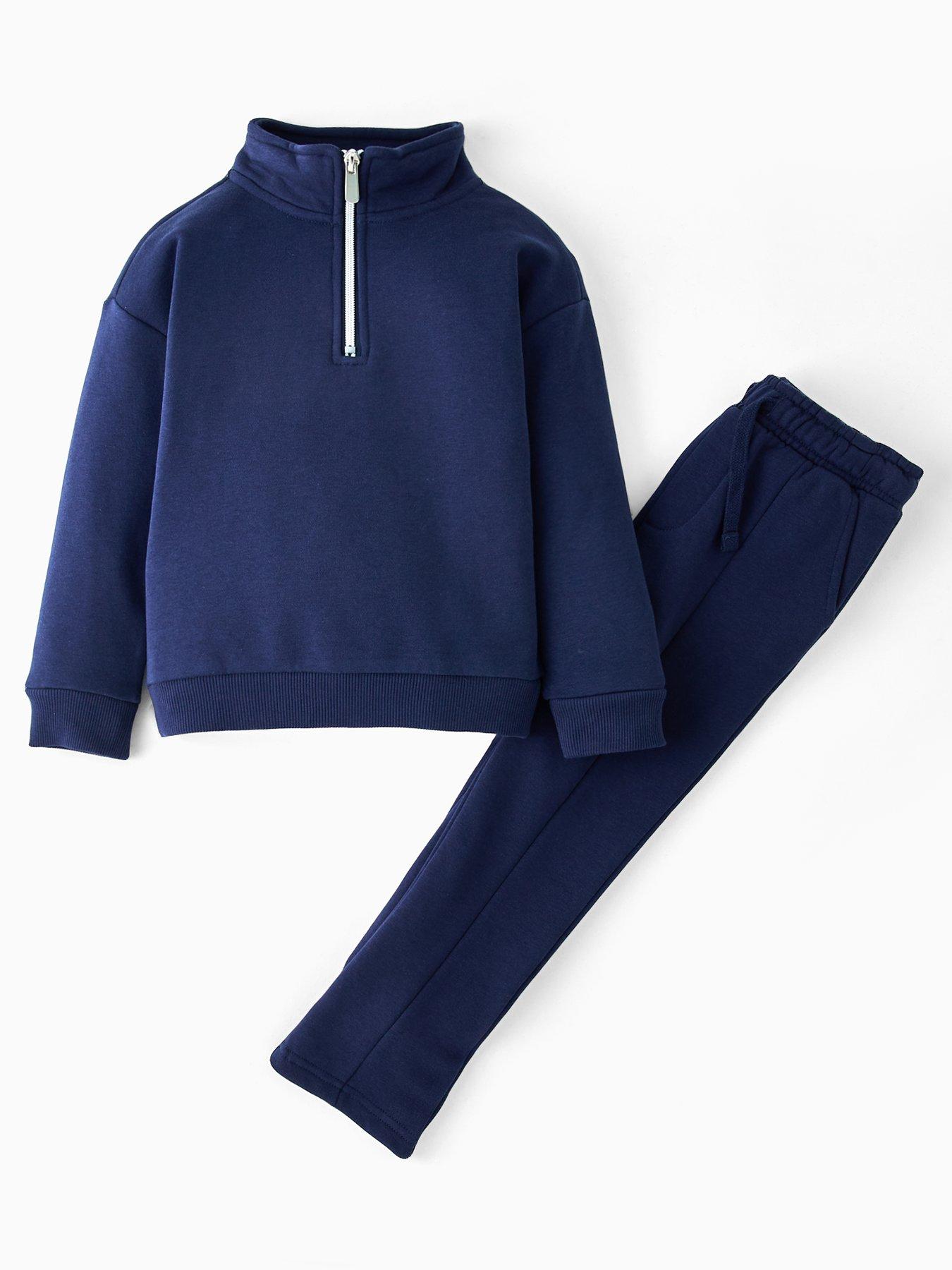 The Very Collection Boys Smart Sweat Set - Navy