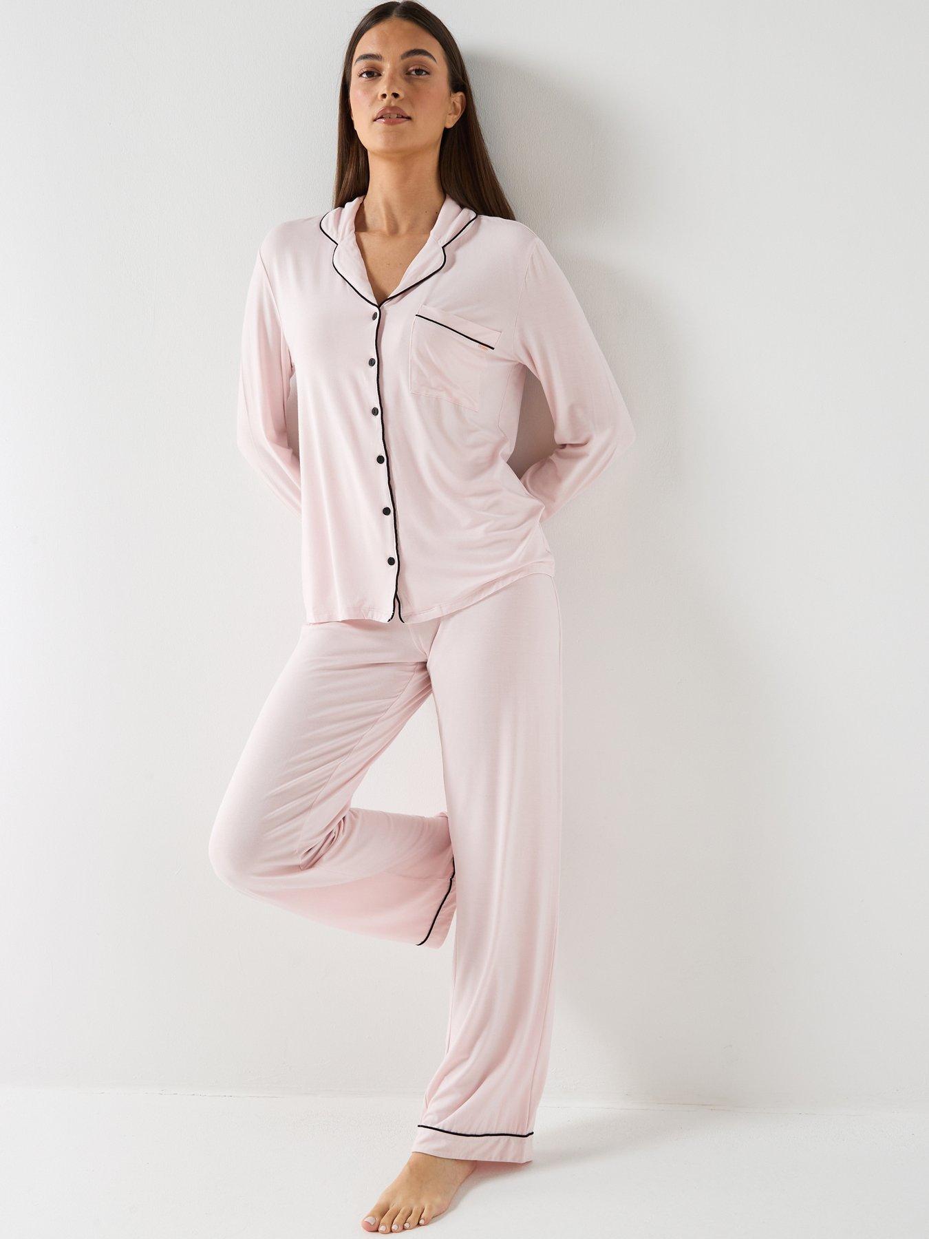  image of dorina-charli-pyjama-top-and-pants-pink
