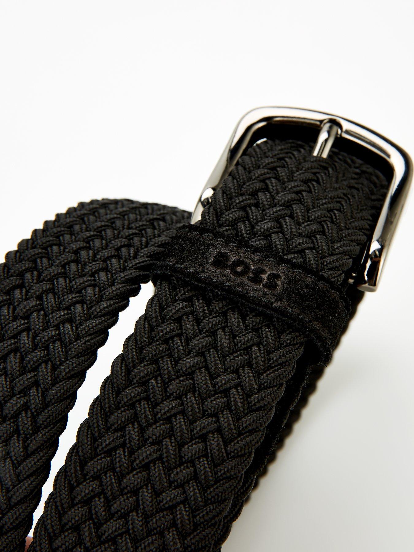  image of boss-sash-canvas-woven-belt-black
