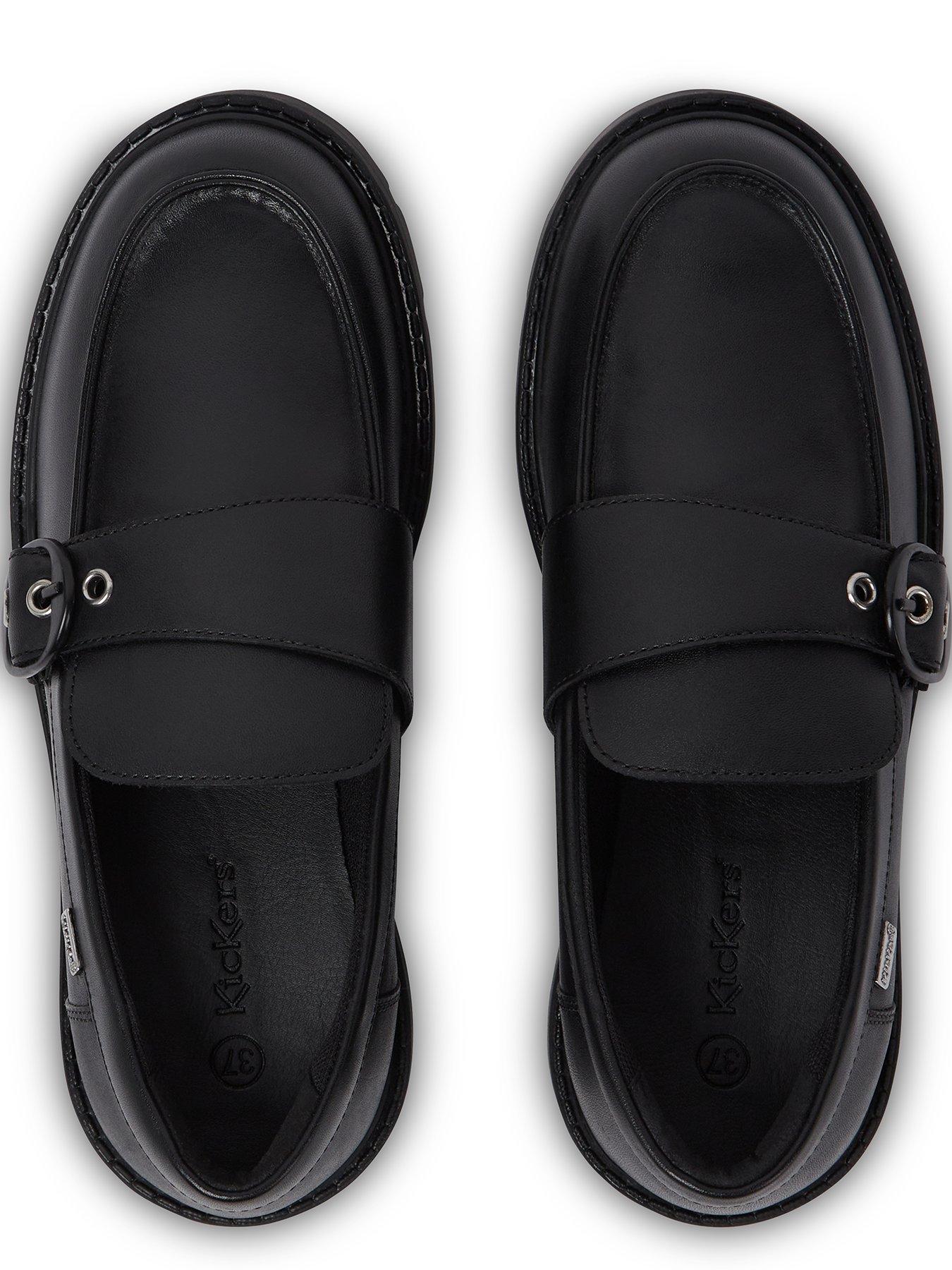 Image 4 of 7 of Kickers Kori Monk Strap Leather Shoe - Black