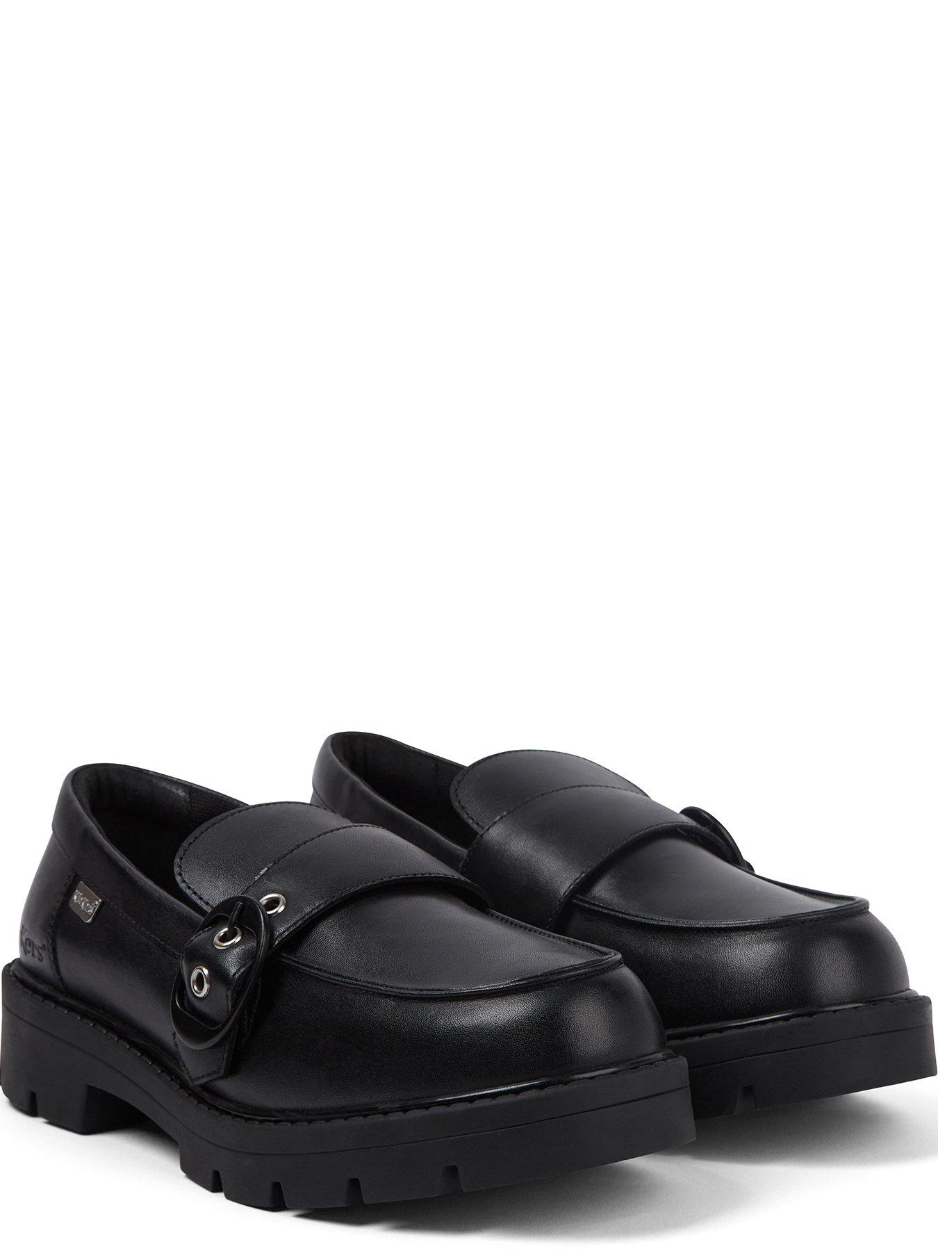 Image 5 of 7 of Kickers Kori Monk Strap Leather Shoe - Black