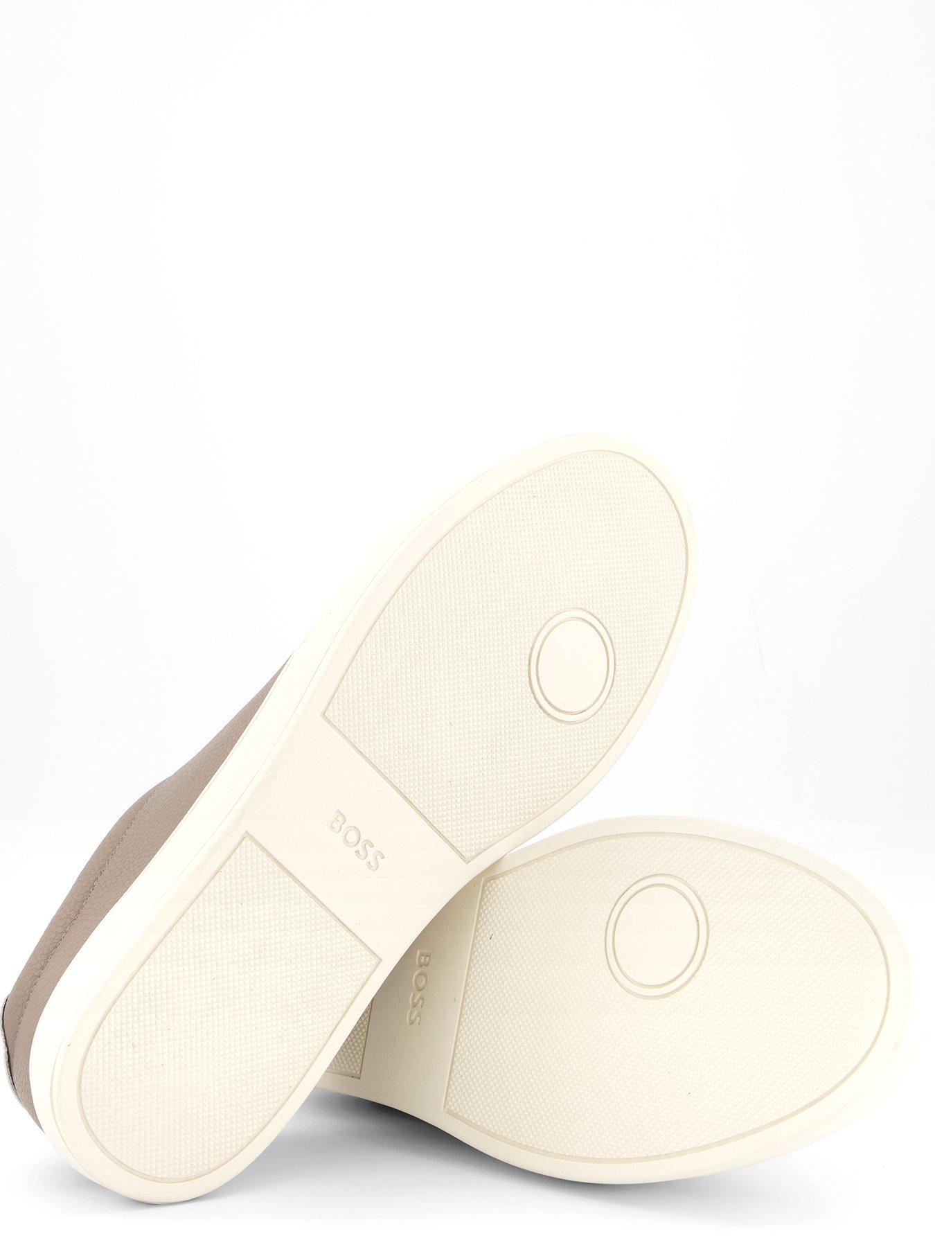 Image 4 of 7 of BOSS Kieran Leather/Suede Sneakers - Beige