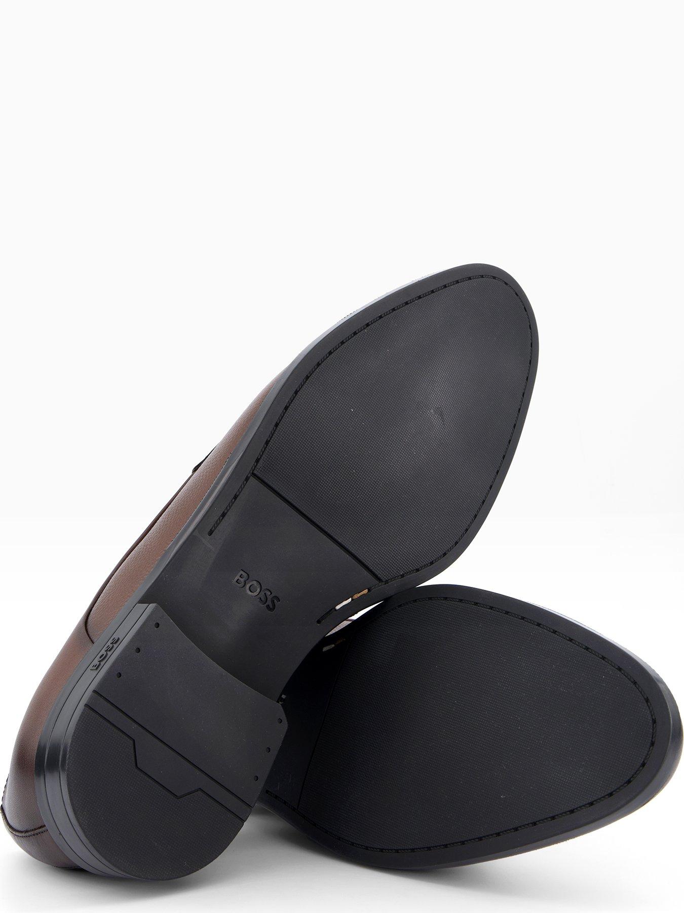  image of boss-tayil-toe-cap-lace-derby-shoes-dark-brown