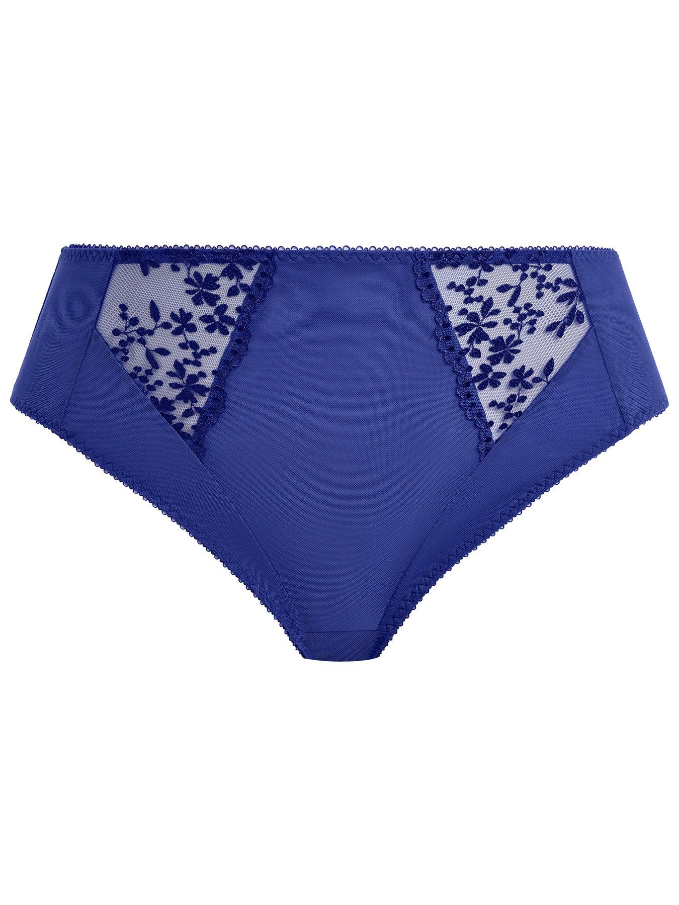 Image 3 of 3 of Elomi Zarla High Leg Brief - Sapphire Blue
