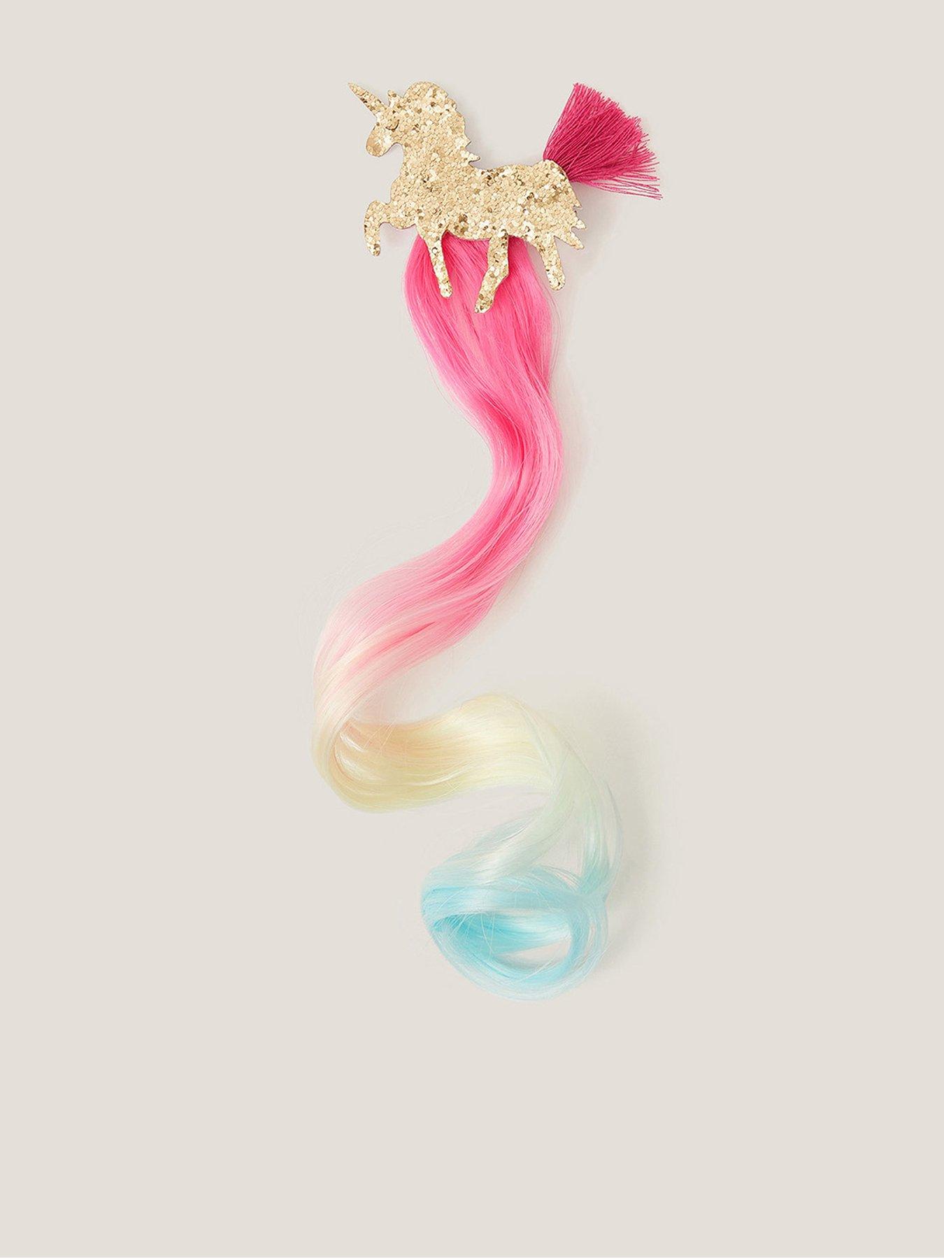 monsoon-girls-rainbow-unicorn-faux-hair-clip-multi