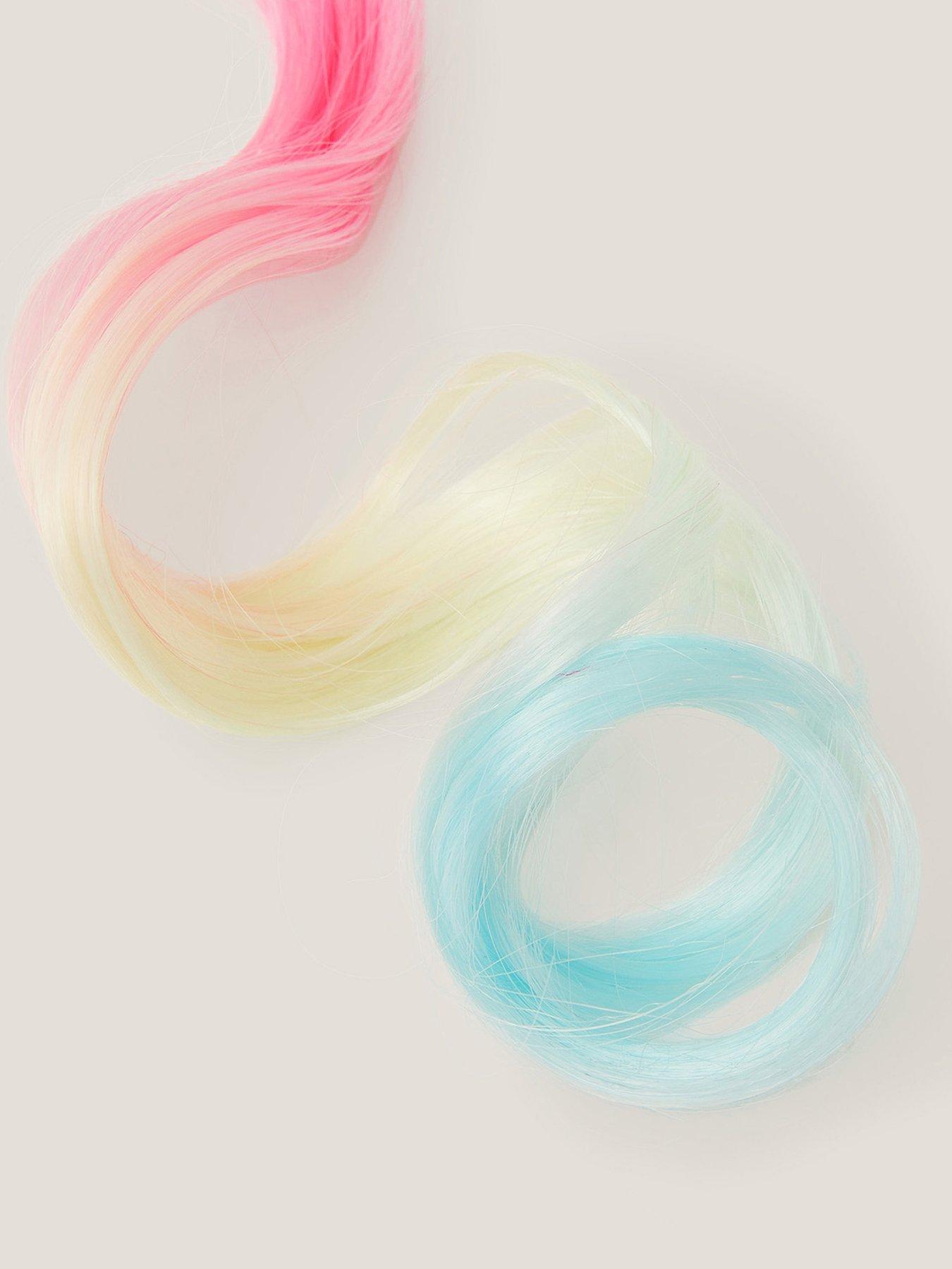 Image 2 of 2 of Monsoon Girls Rainbow Unicorn Faux Hair Clip - Multi