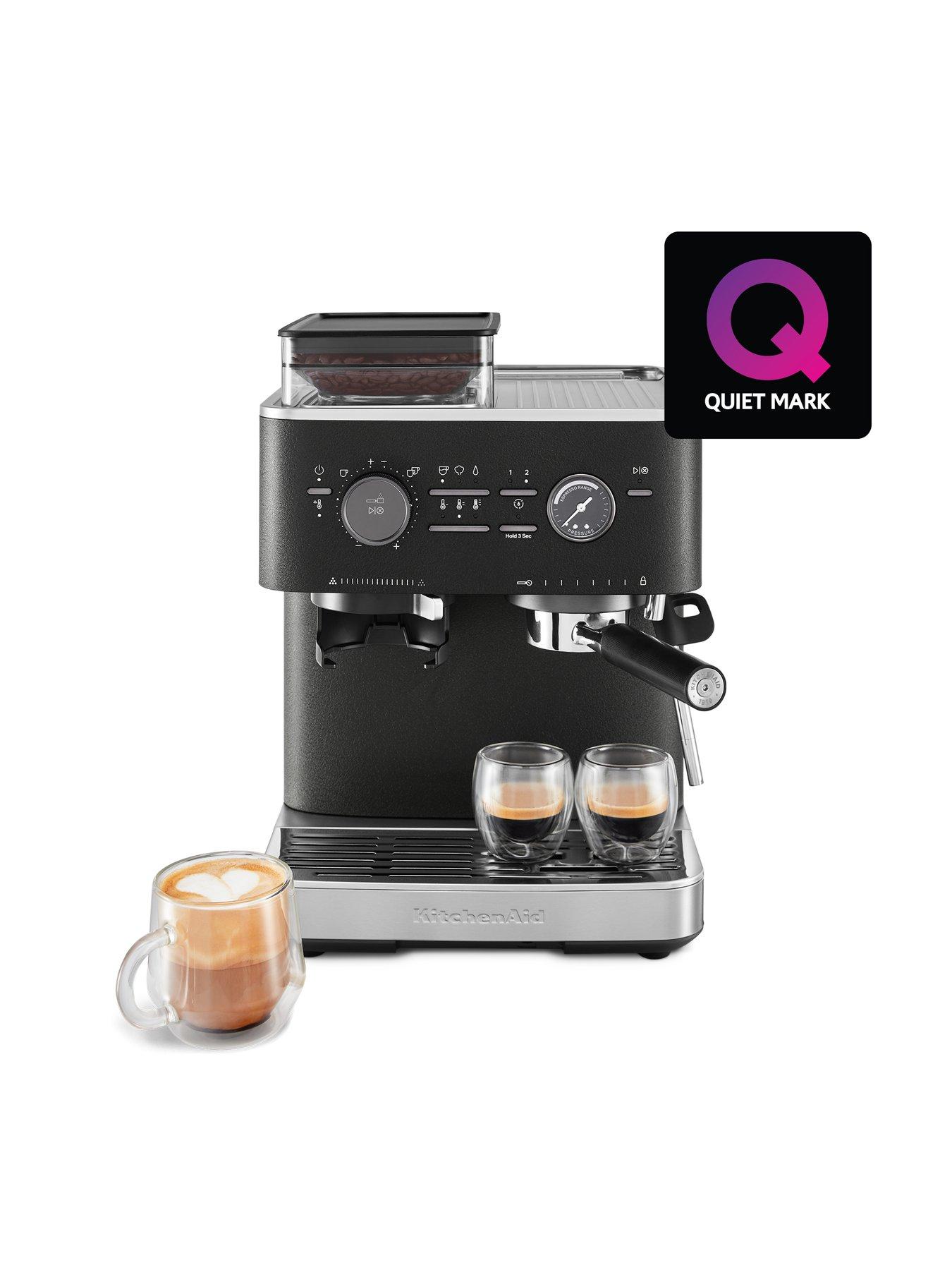  image of kitchenaid-semi-automatic-espresso-machine-with-burr-grinder-cast-iron-black