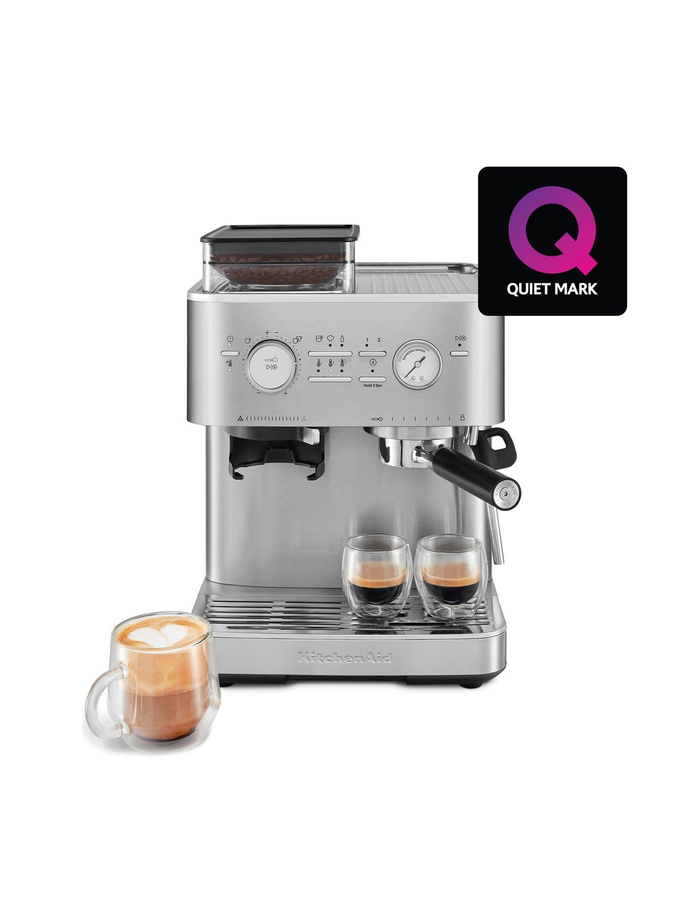  image of kitchenaid-semi-automatic-espresso-machine-with-burr-grinder-stainless-steel