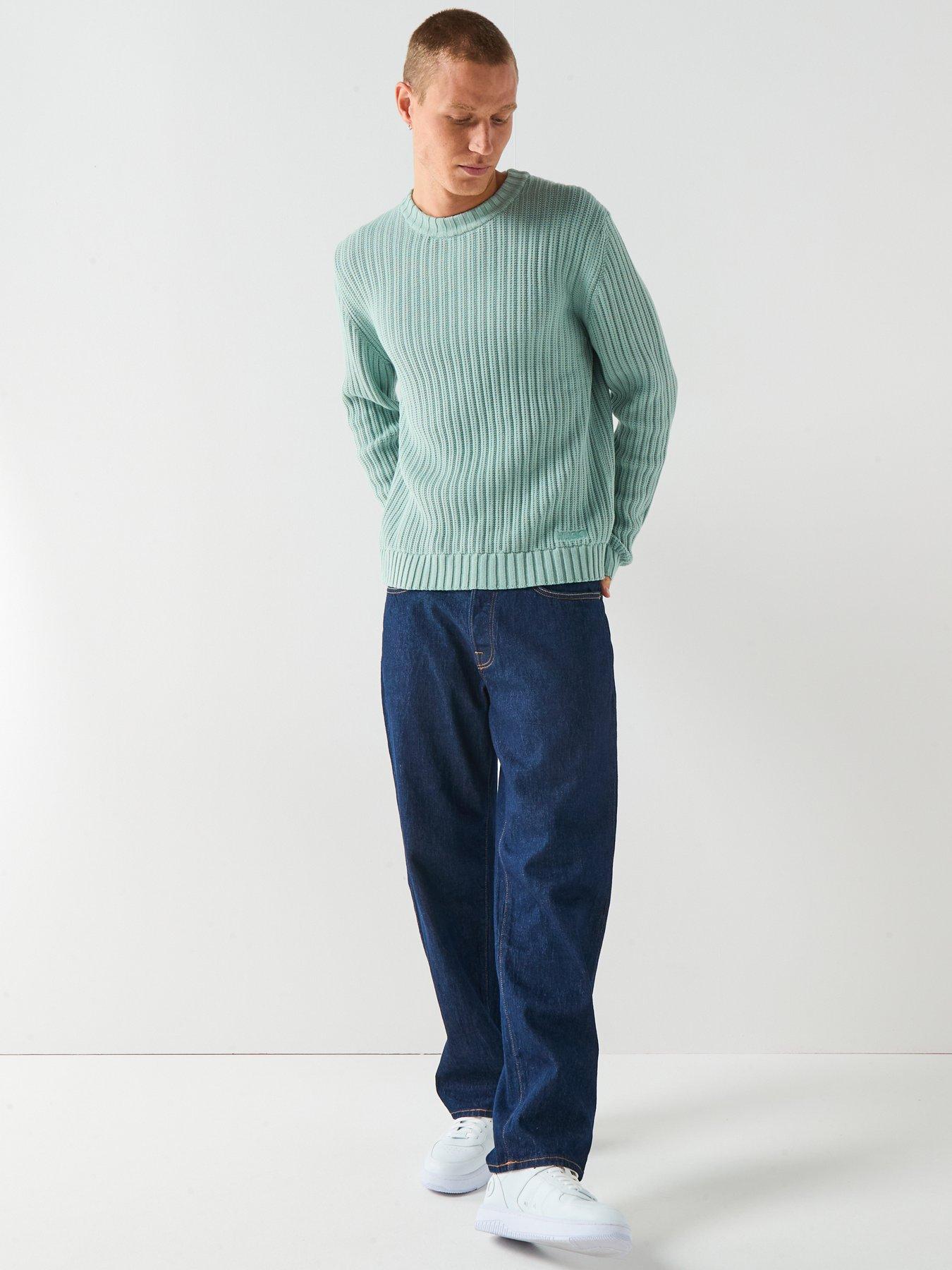 Image 3 of 6 of HUGO Slim Fit Knitted Jumper - Green