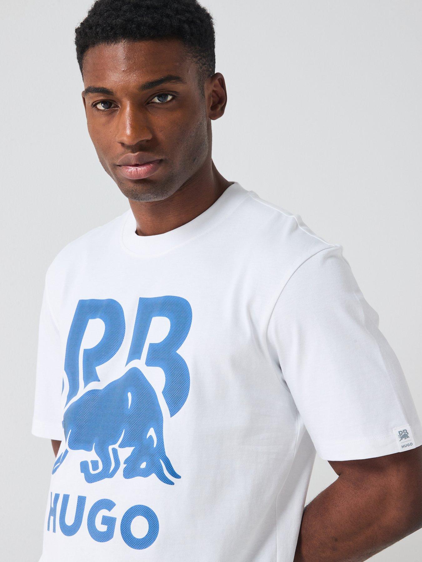  image of hugo-dayla-racing-bulls-relaxed-graphic-t-shirt-white