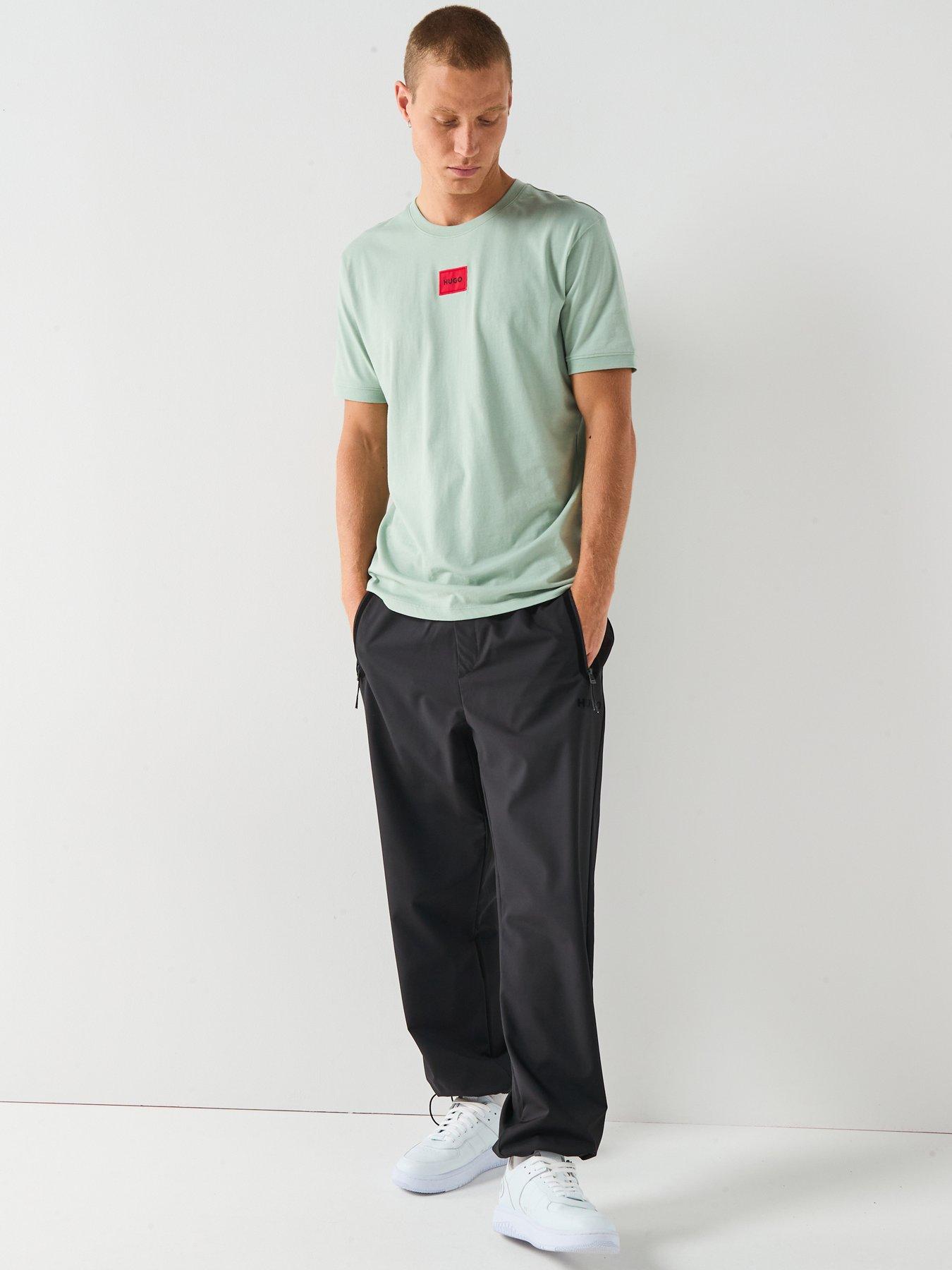 Image 3 of 5 of HUGO Regular Fit T-Shirt with Logo Label - Green