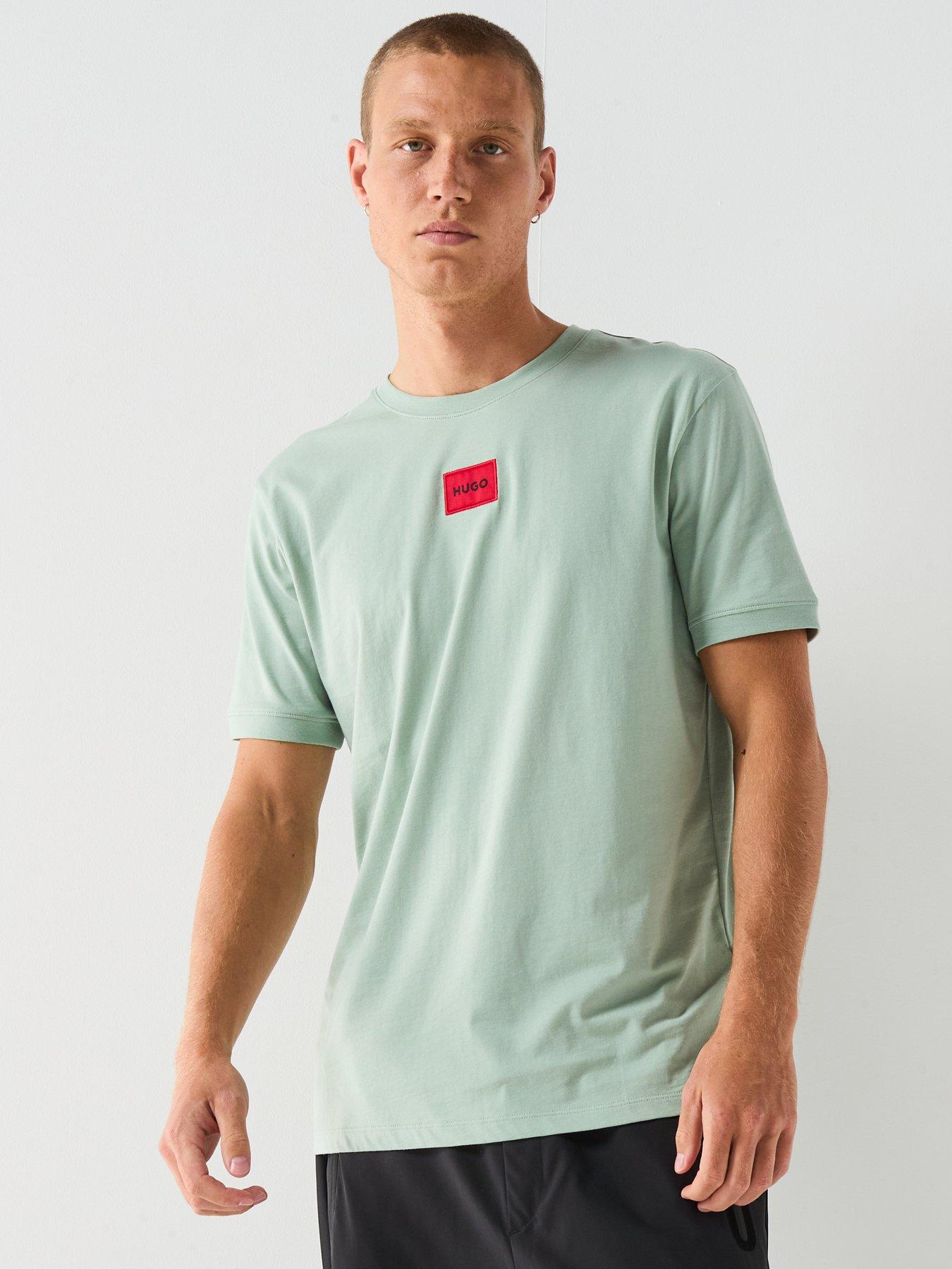 Image 5 of 5 of HUGO Regular Fit T-Shirt with Logo Label - Green