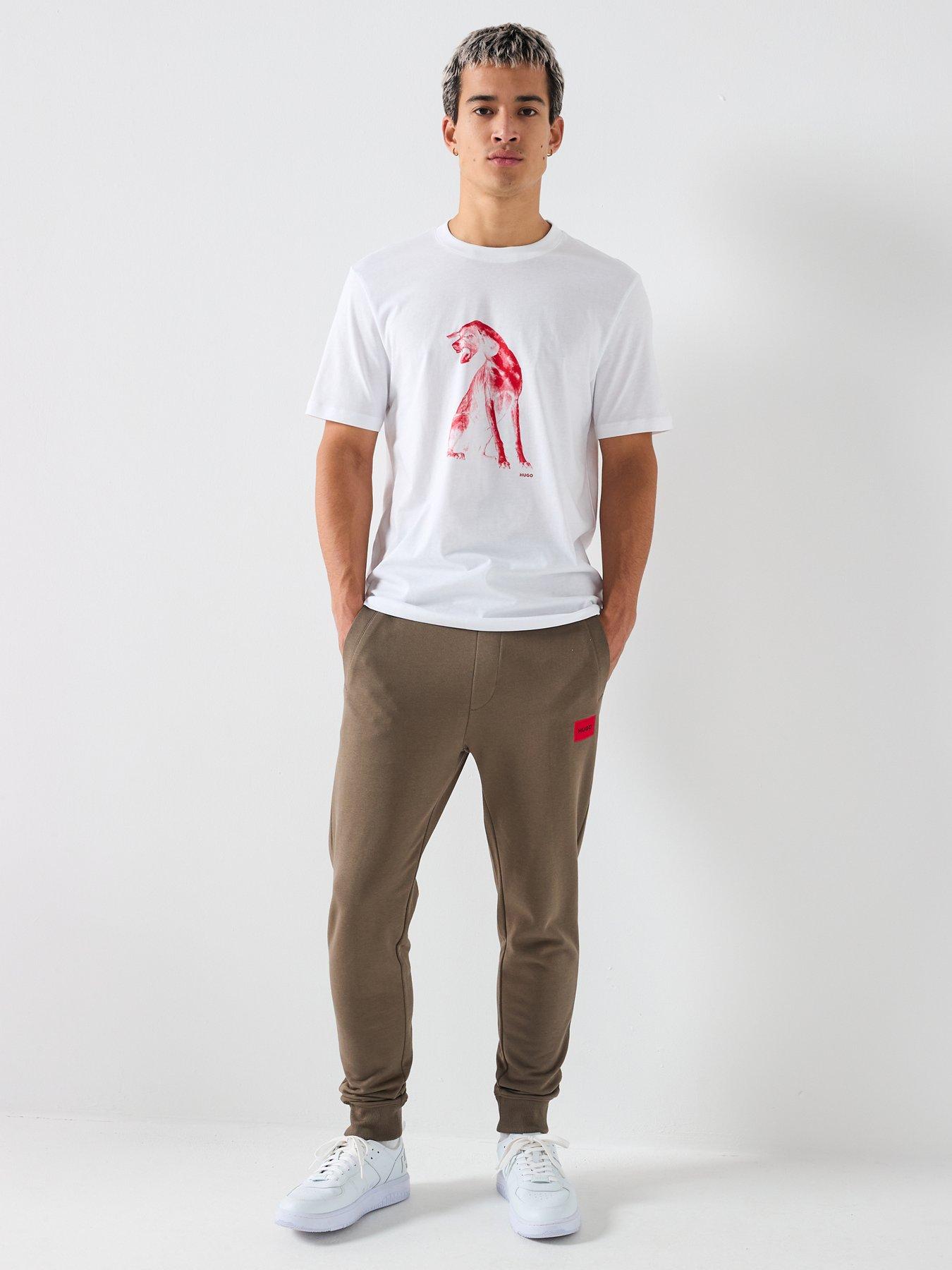 Image 6 of 6 of HUGO Didug Regular Fit T-Shirt - White