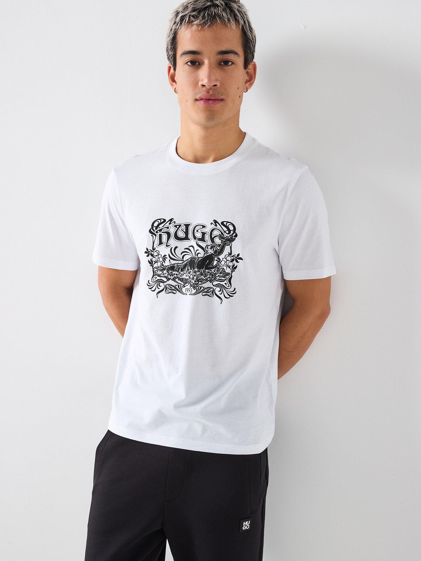 HUGO Diwom Regular Fit T-Shirt - White