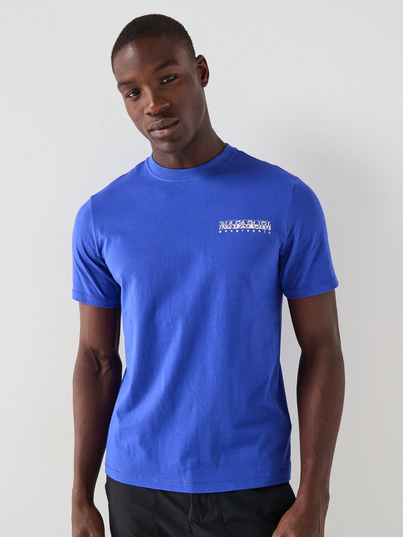 undefined Men's Logo Turrache T-Shirt - Blue