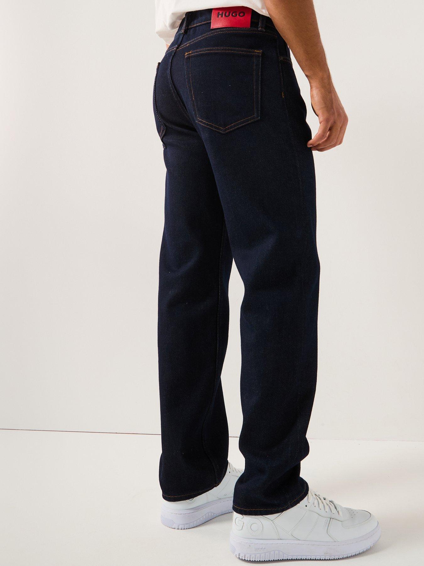 Image 2 of 5 of HUGO 840 Regular Fit Selvedge Jeans - Dark Blue