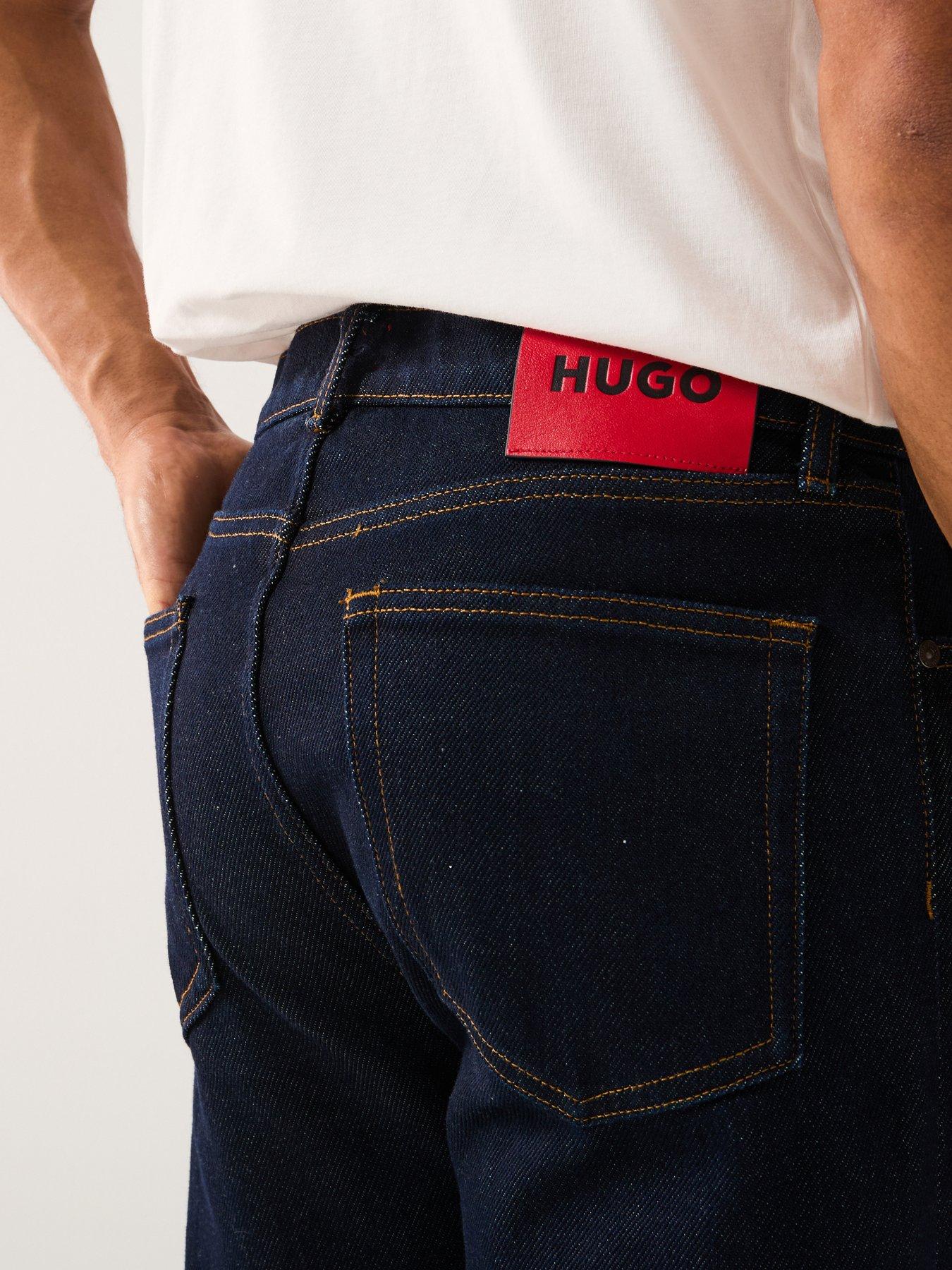 Image 4 of 5 of HUGO 840 Regular Fit Selvedge Jeans - Dark Blue