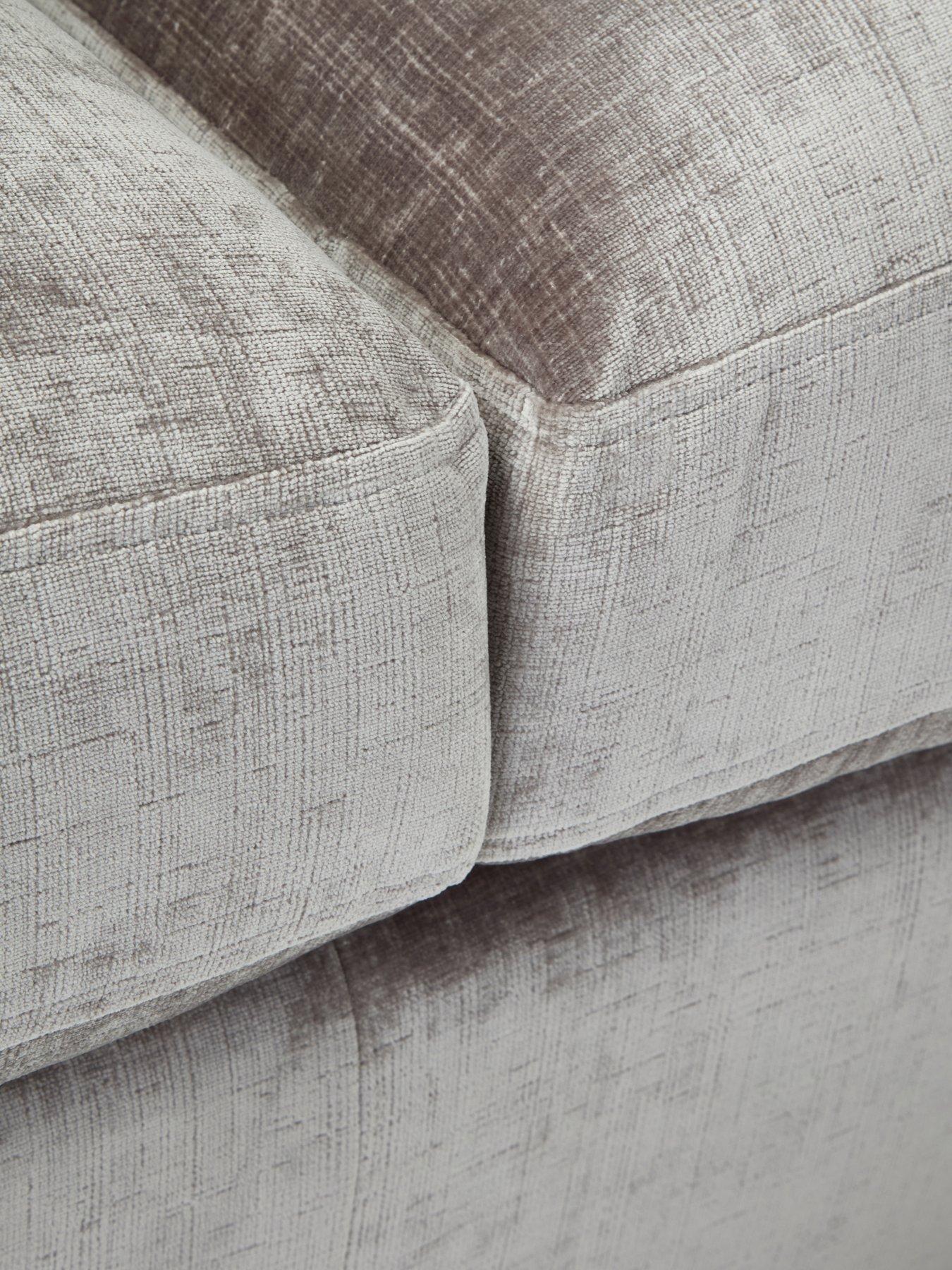 Image 7 of 7 of Very Home Lansa Right Hand Fabric Corner Chaise Sofa with Footstool - Made to Order in the UK