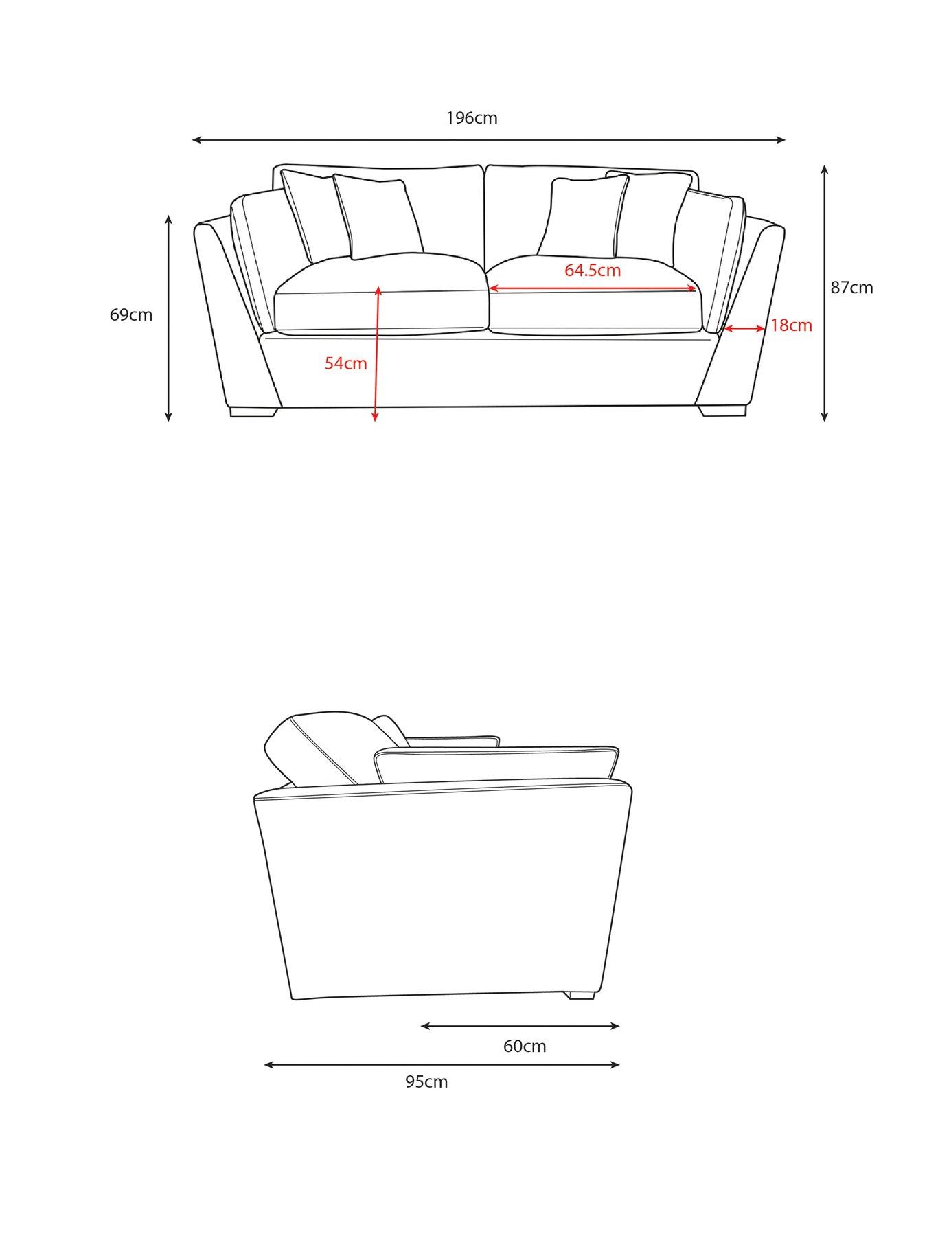 Image 7 of 7 of The Very Collection Lansa 2 Seater Fabric Sofa - Made to Order in the UK - FSC&reg; Certified