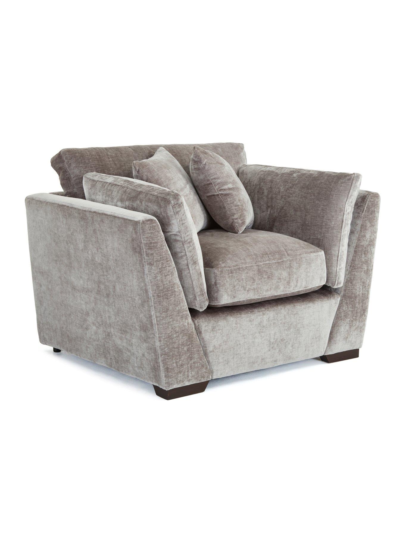 Image 4 of 7 of Very Home Lansa 3 Seater Fabric Sofa + Armchair Set (Buy &amp; SAVE!)&nbsp;- Made to Order in the UK