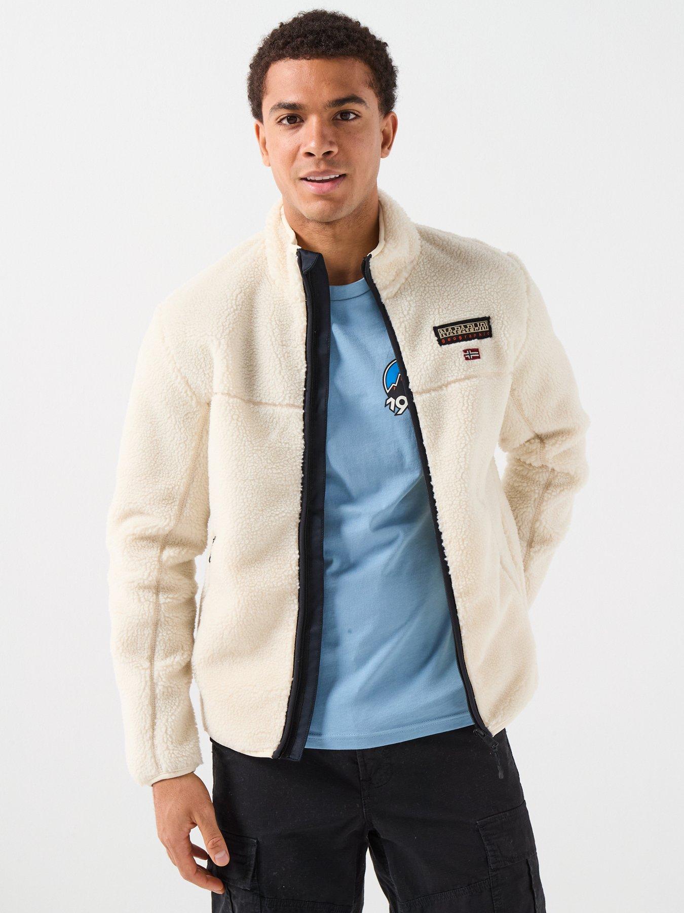  image of napapijri-mens-t-tynik-fleece-beige