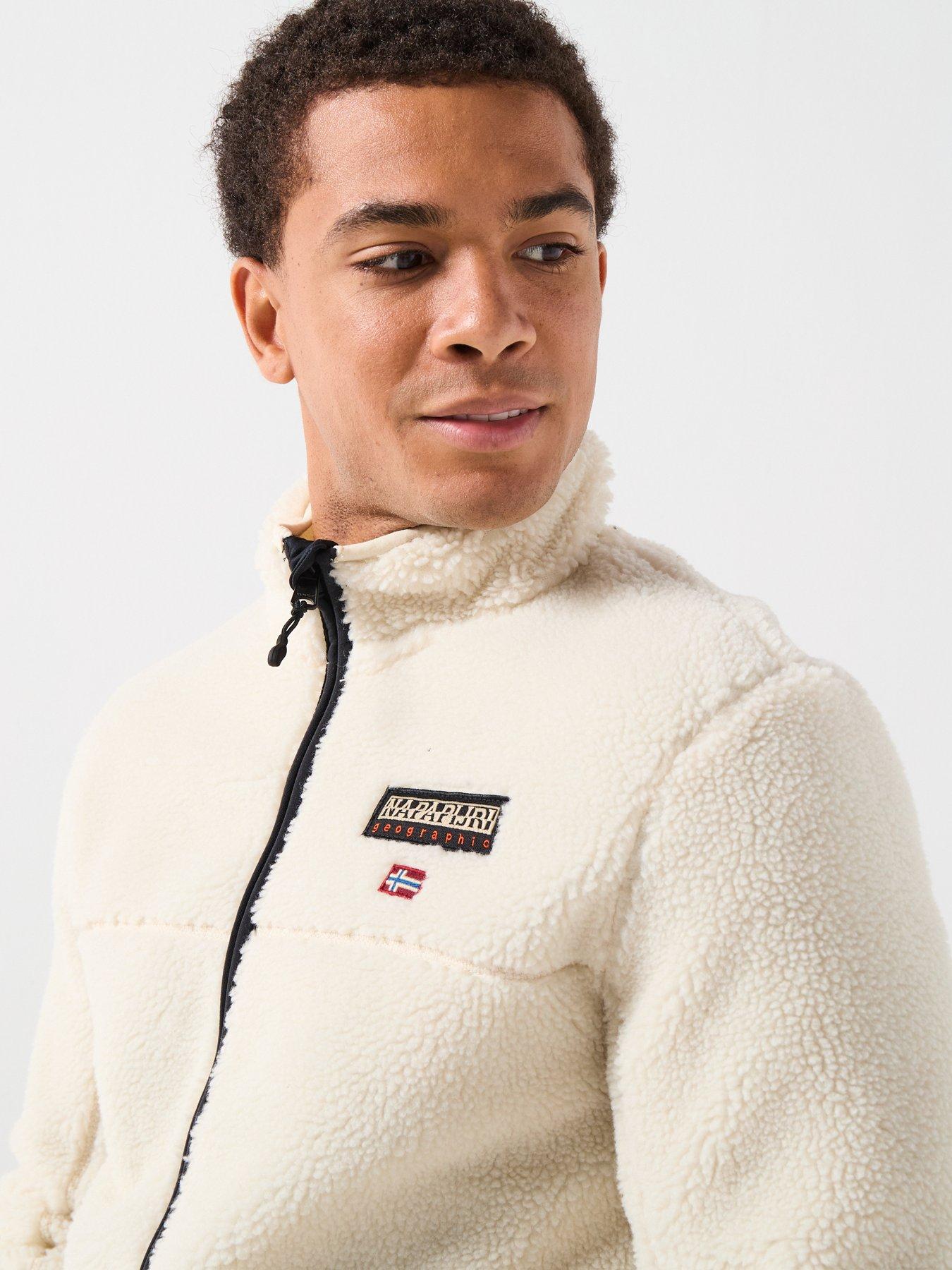  image of napapijri-mens-t-tynik-fleece-beige