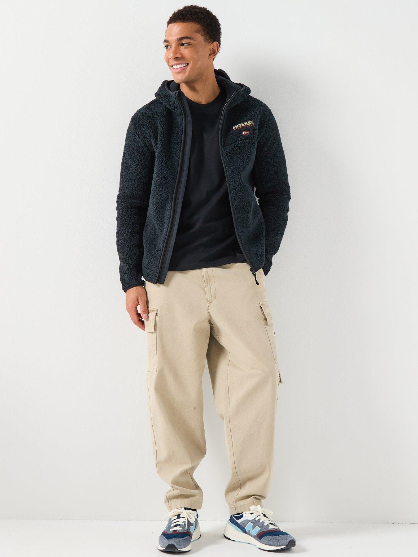  image of napapijri-mens-t-tynik-fleece-black