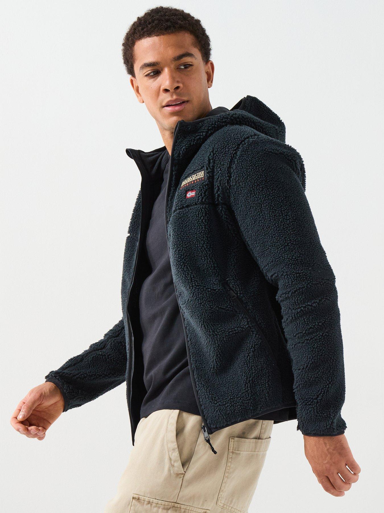  image of napapijri-mens-t-tynik-fleece-black