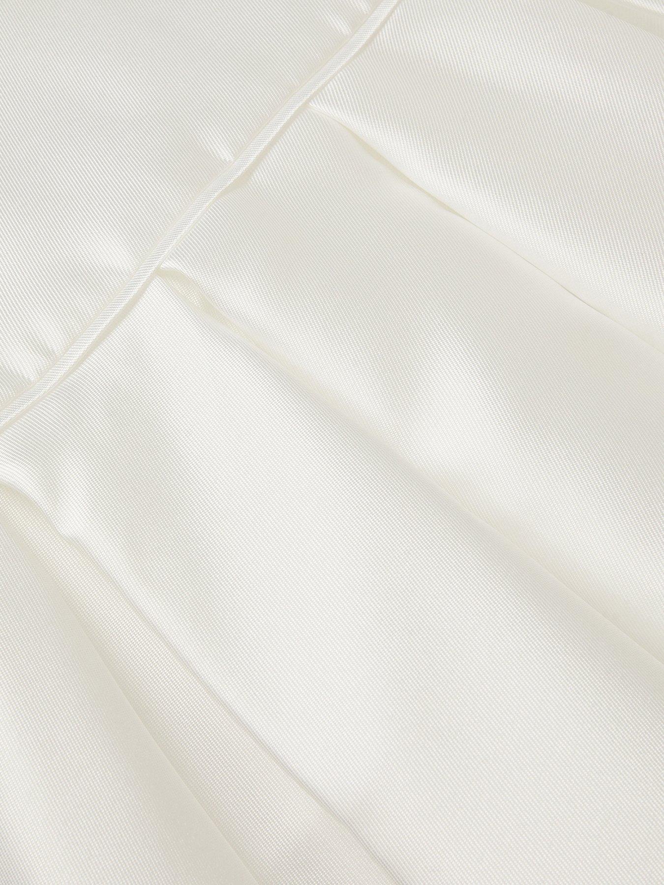 Image 4 of 4 of Monsoon Girls Isabella Pearl Neckline Dress - Light Cream