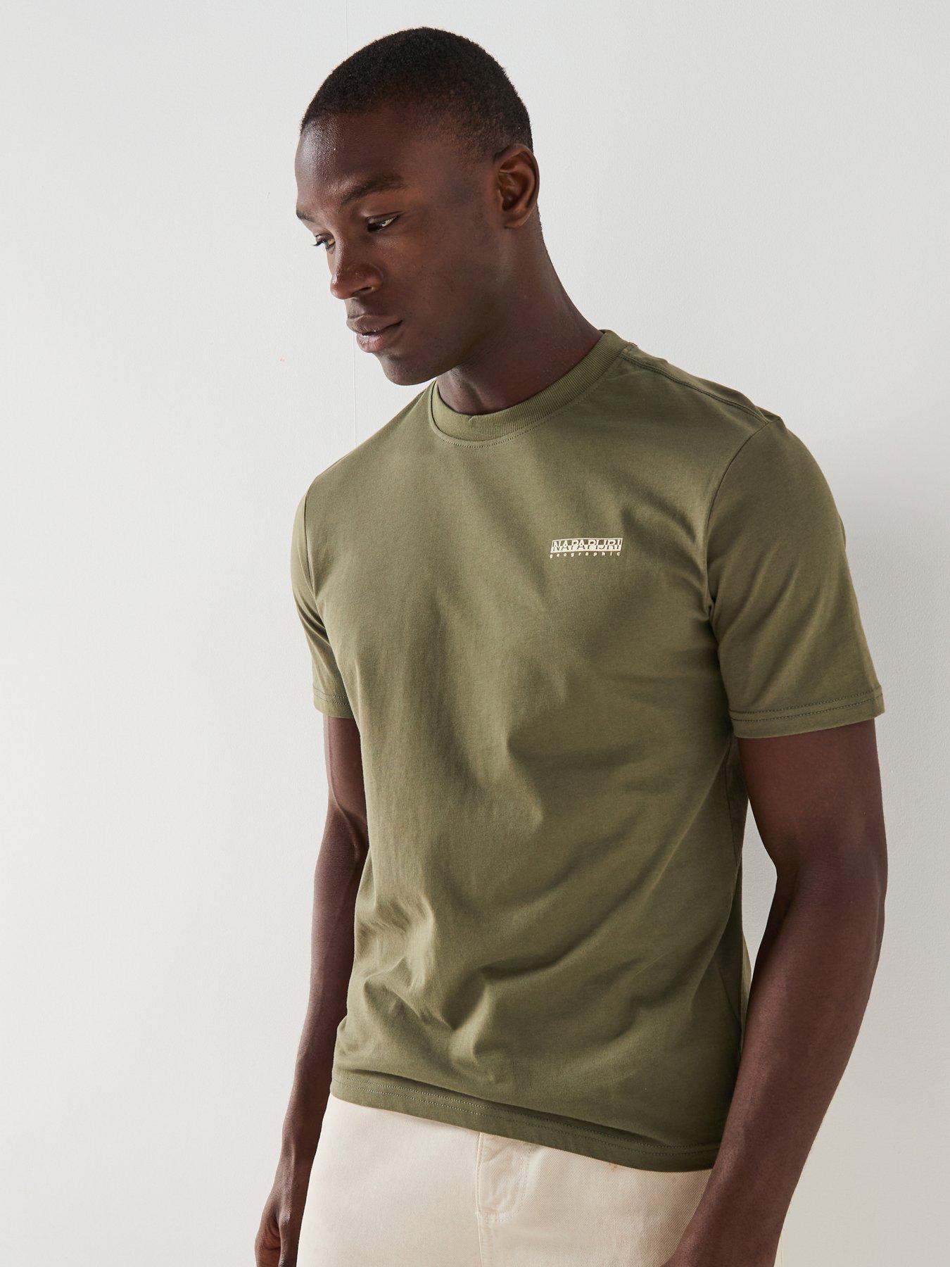 undefined Men's Small Box Logo T-Shirt - Green