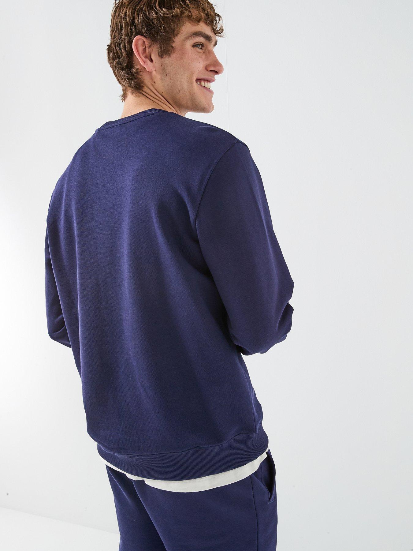  image of hugo-diragol212-regular-fit-crew-sweat-navy