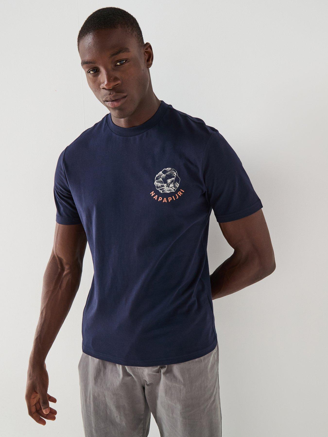 Image 1 of 6 of NAPAPIJRI Men's S-Yukis T-Shirt - Blue