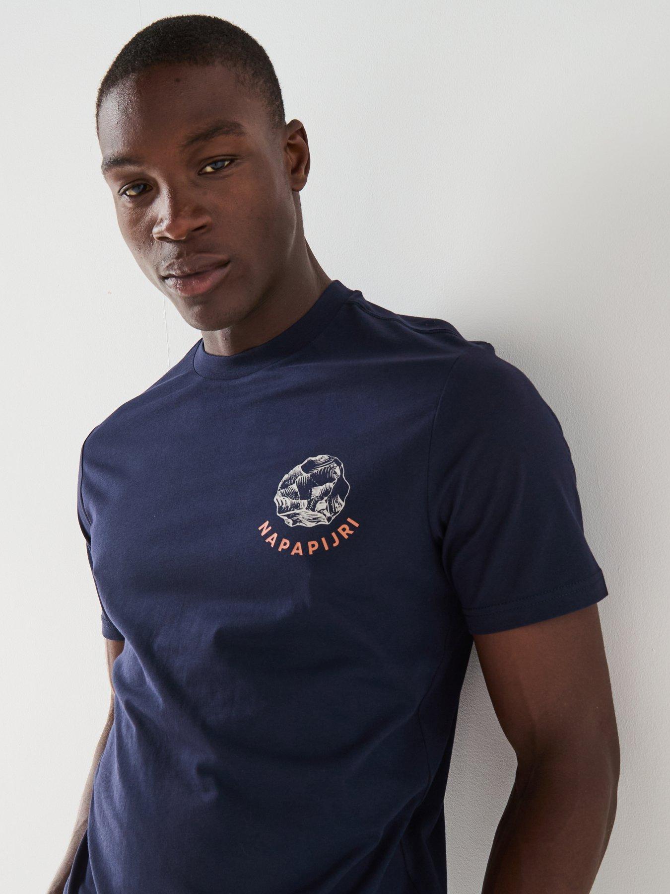 Image 4 of 6 of NAPAPIJRI Men's S-Yukis T-Shirt - Blue