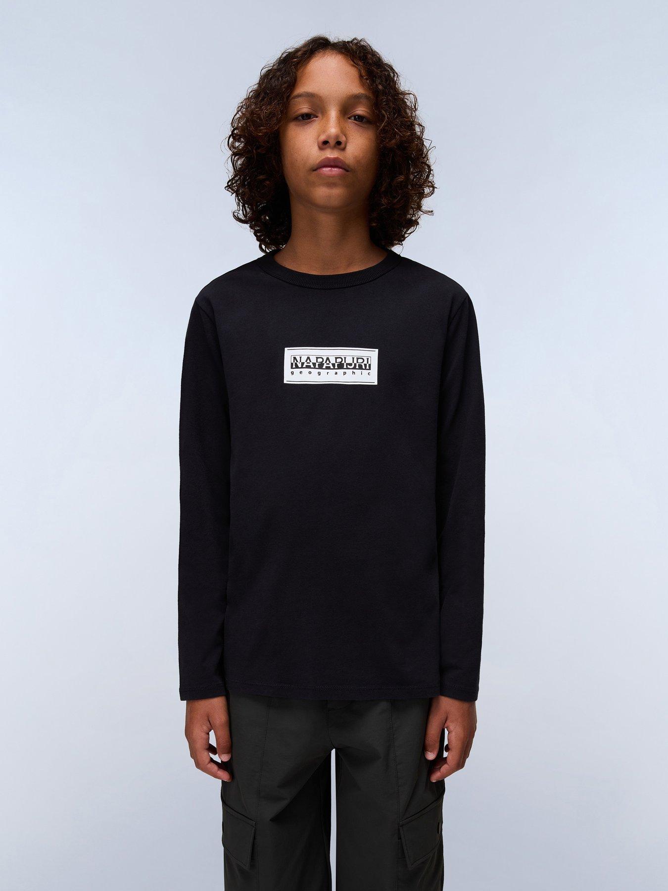 NAPAPIJRI Kids Unisex B-Chamois Long Sleeve Top - Black