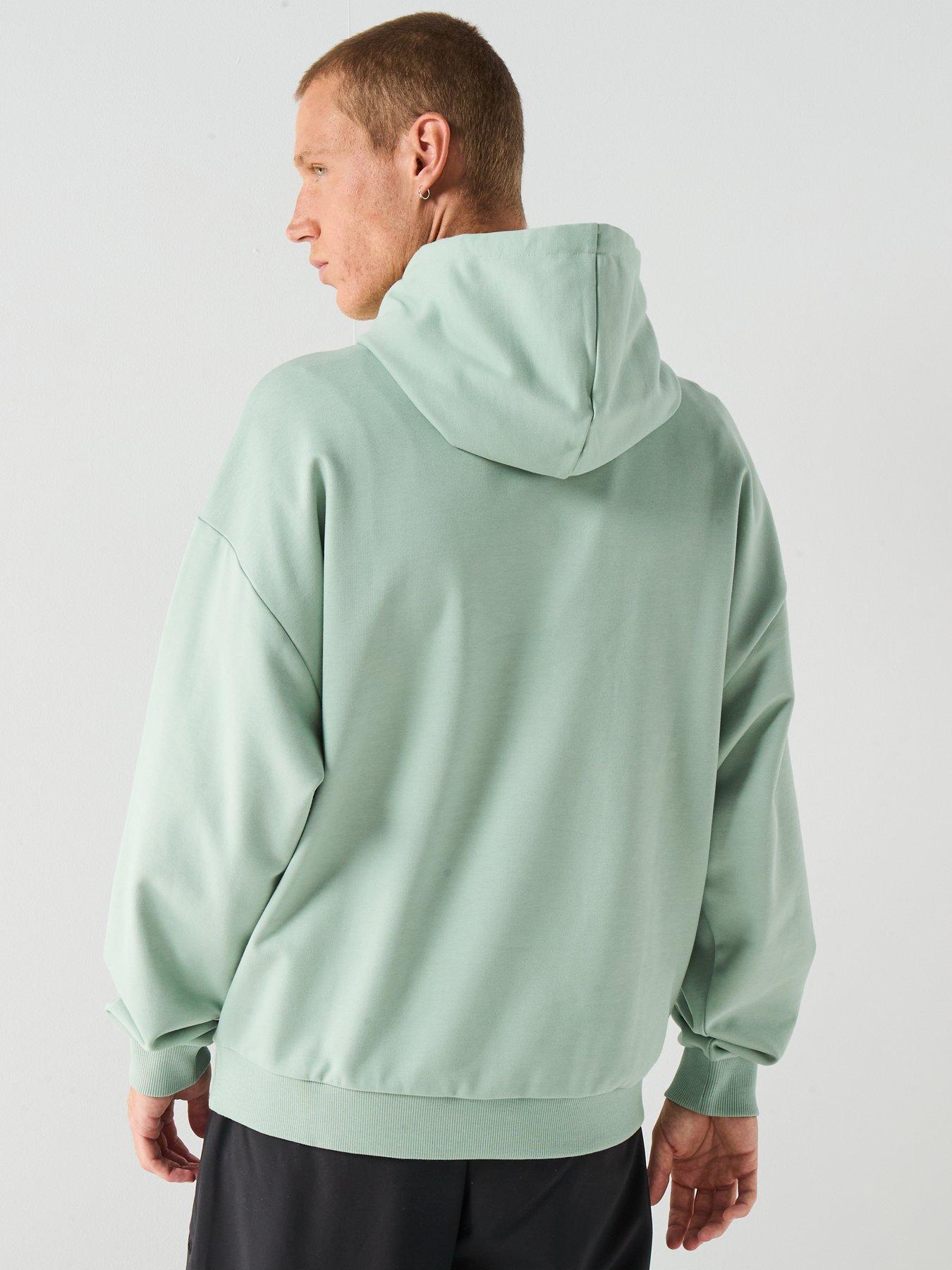 Image 2 of 6 of HUGO Ditchie Oversized Tonal Logo Hoodie - Green
