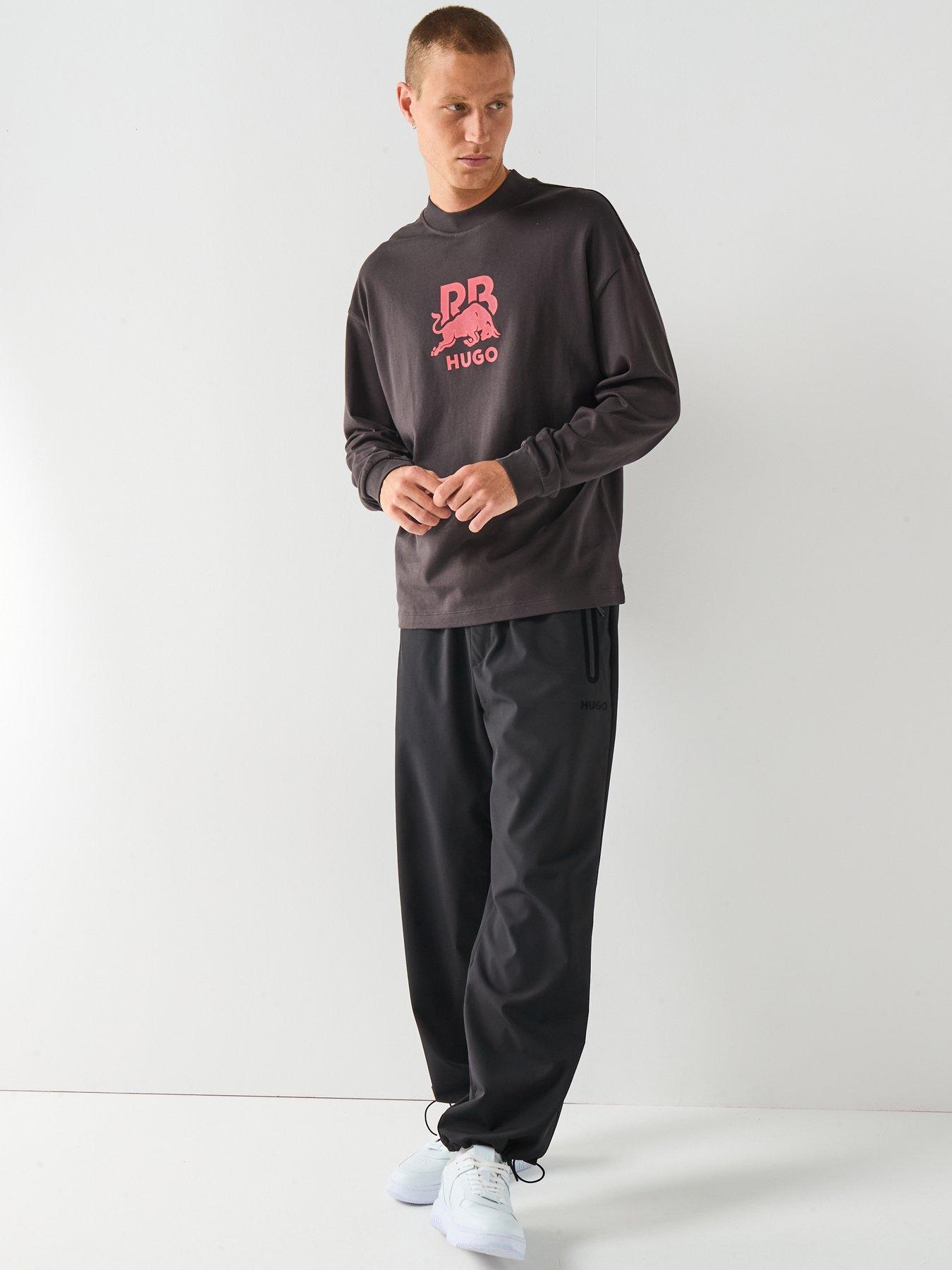 Image 3 of 6 of HUGO Doverlo Racing Bulls Relaxed Fit Long Sleeve T-shirt