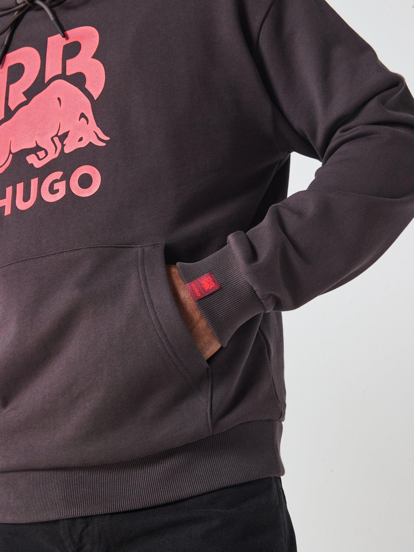 Image 6 of 6 of HUGO Doverlohood Racing Bulls Relaxed Fit Crew Sweat - Brown