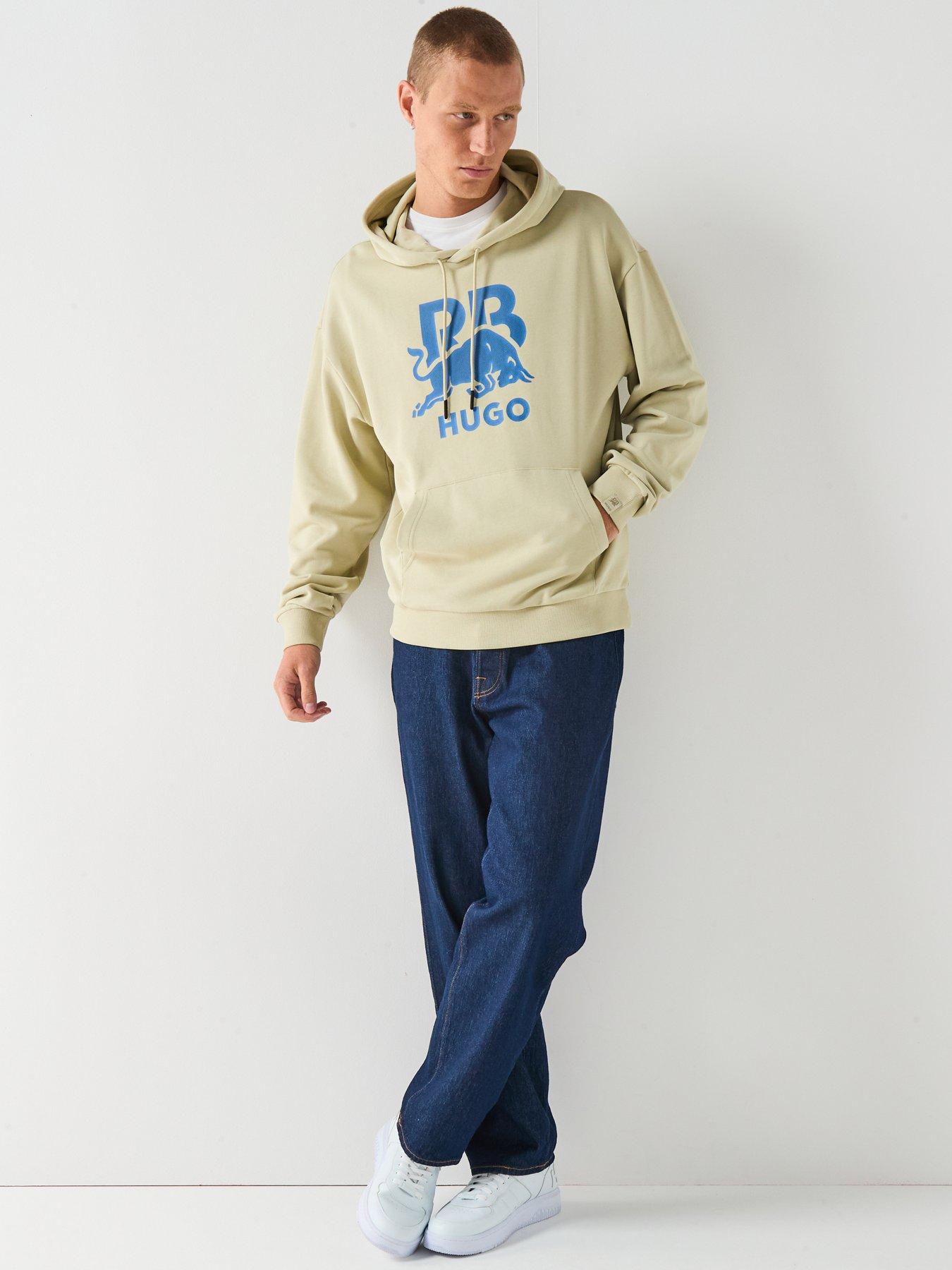  image of hugo-doverlohood-racing-bulls-relaxed-fit-crew-sweat-beige