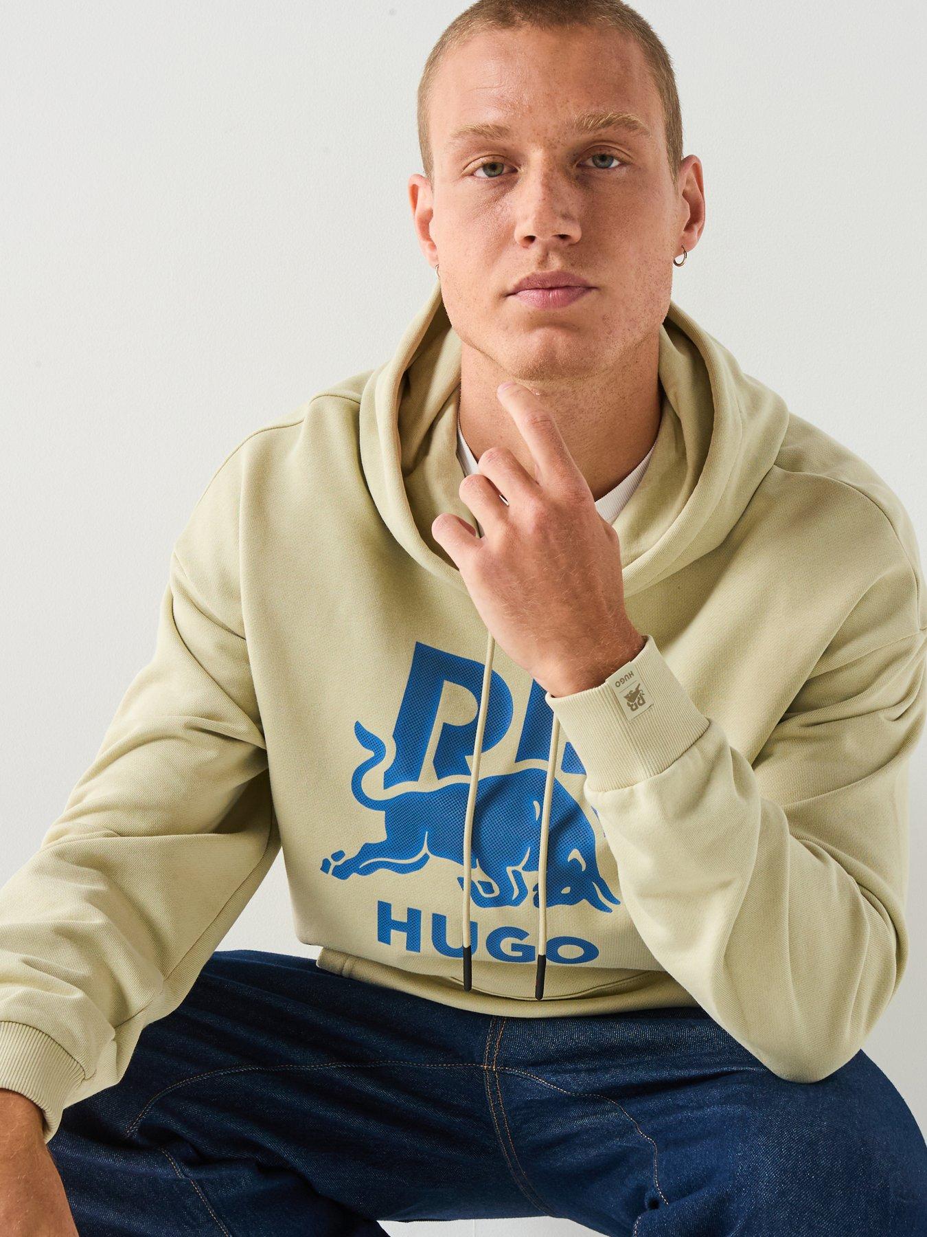  image of hugo-doverlohood-racing-bulls-relaxed-fit-crew-sweat-beige