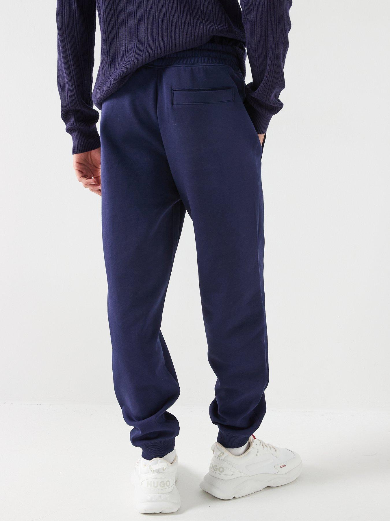stillFront image of hugo-dimacs-relaxed-fit-stacked-logo-sweat-joggers-navy